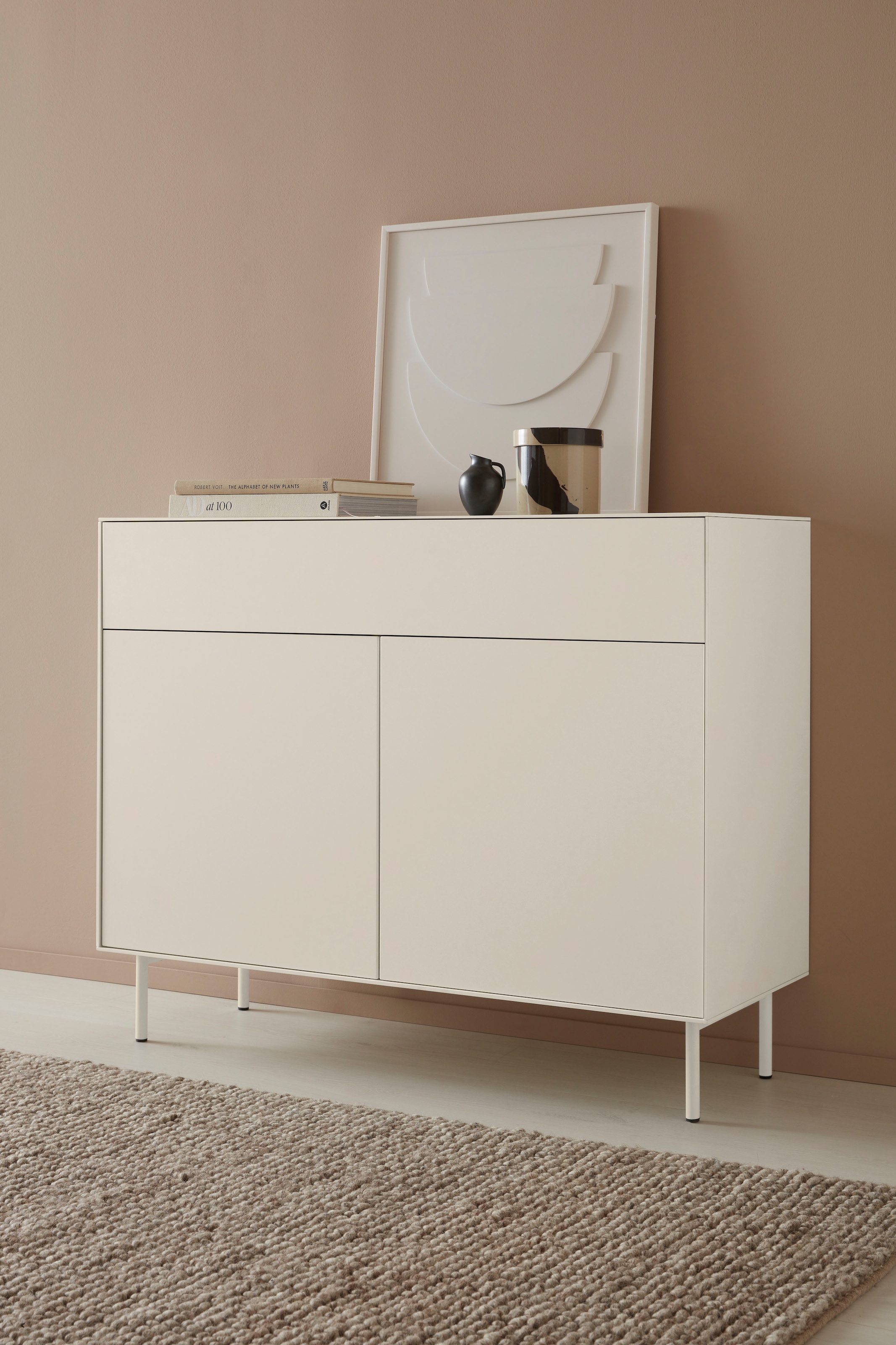 LeGer Home by Lena Gercke Sideboard »Essentials«, Breite: 112cm, MDF lackiert, Push-to-open-Funktion