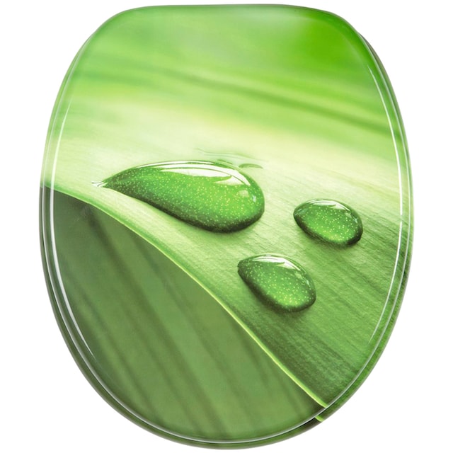 Sanilo Badaccessoire-Set »Green Leaf«, (Komplett-Set, 6 tlg.), bestehend  aus WC-Sitz, Badteppich, Stöpsel, Seifenspender, WC-Bürste kaufen bei OTTO