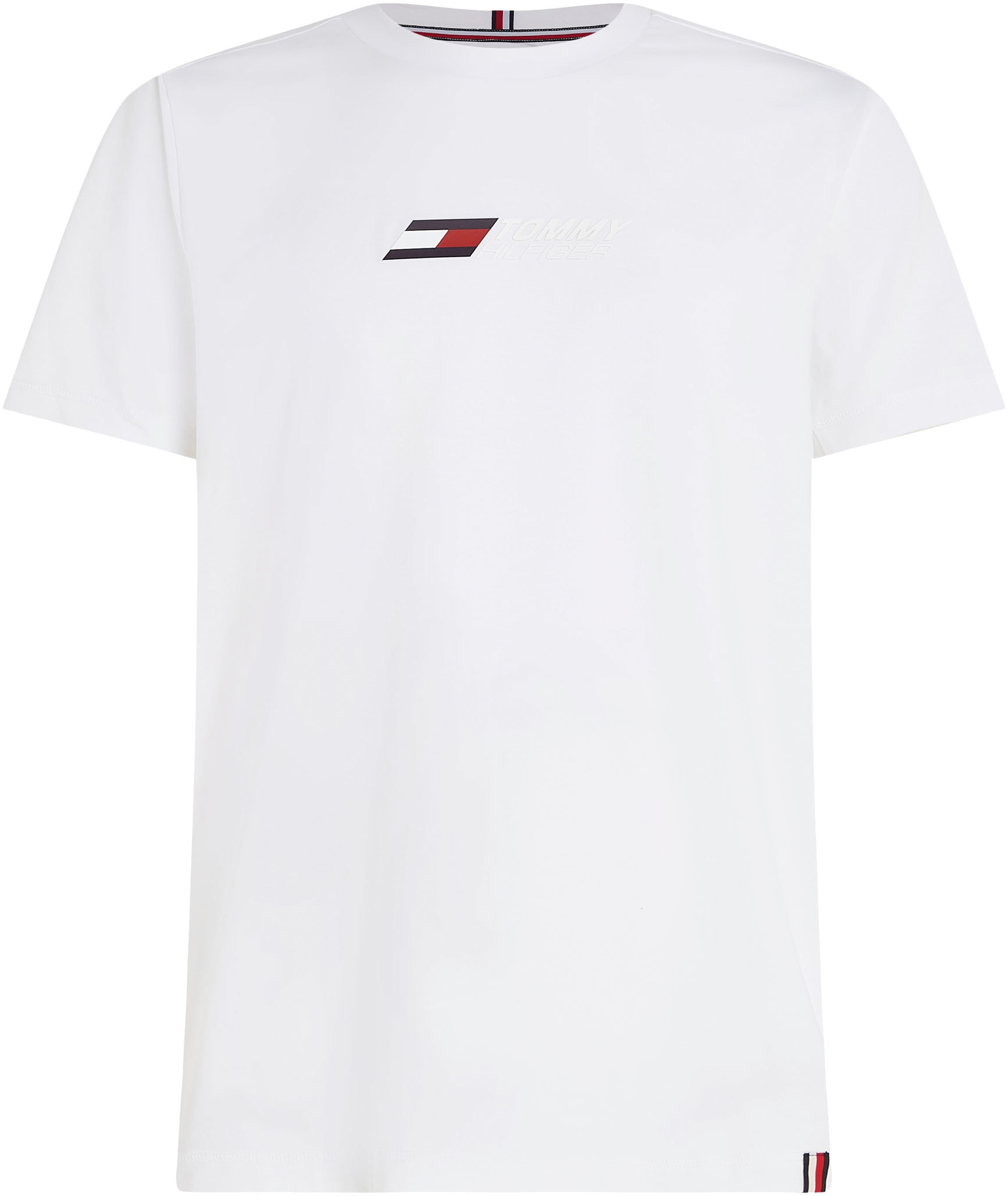 Tommy Hilfiger Hilfiger Brust LOGO shoppen bei Tommy T-Shirt mit »ESSENTIAL auf OTTO online Sport der Logodruck TEE«, BIG