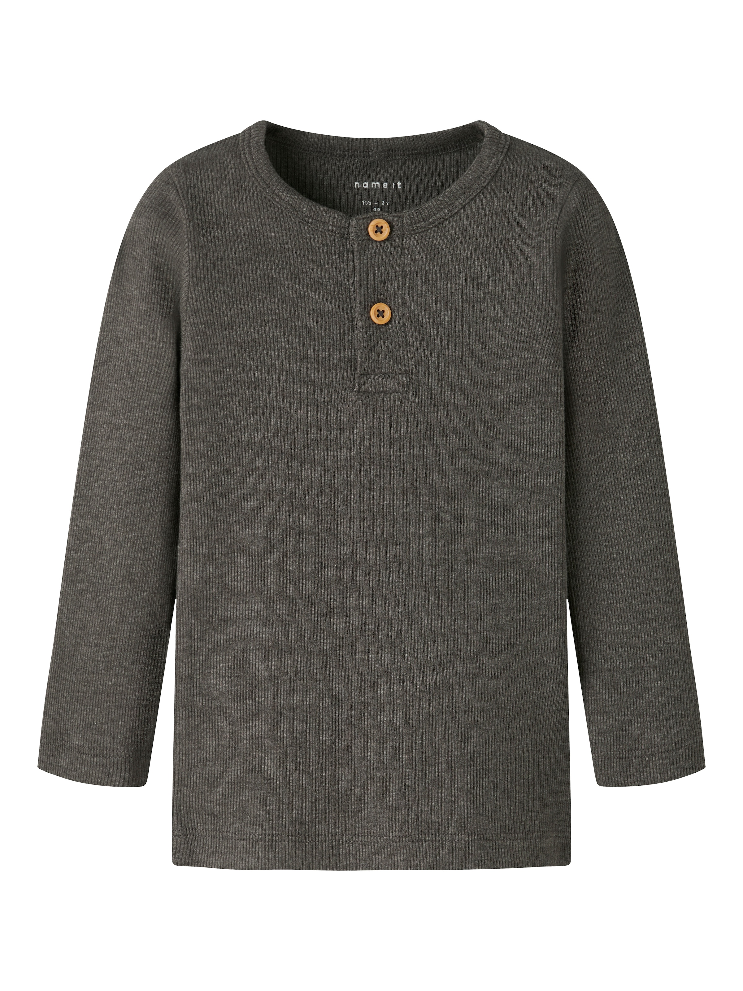Name It Langarmshirt »NMMKAB LS TOP NOOS«, im Henley-Stil - mit kurzer Knopfleise am Ausschnitt