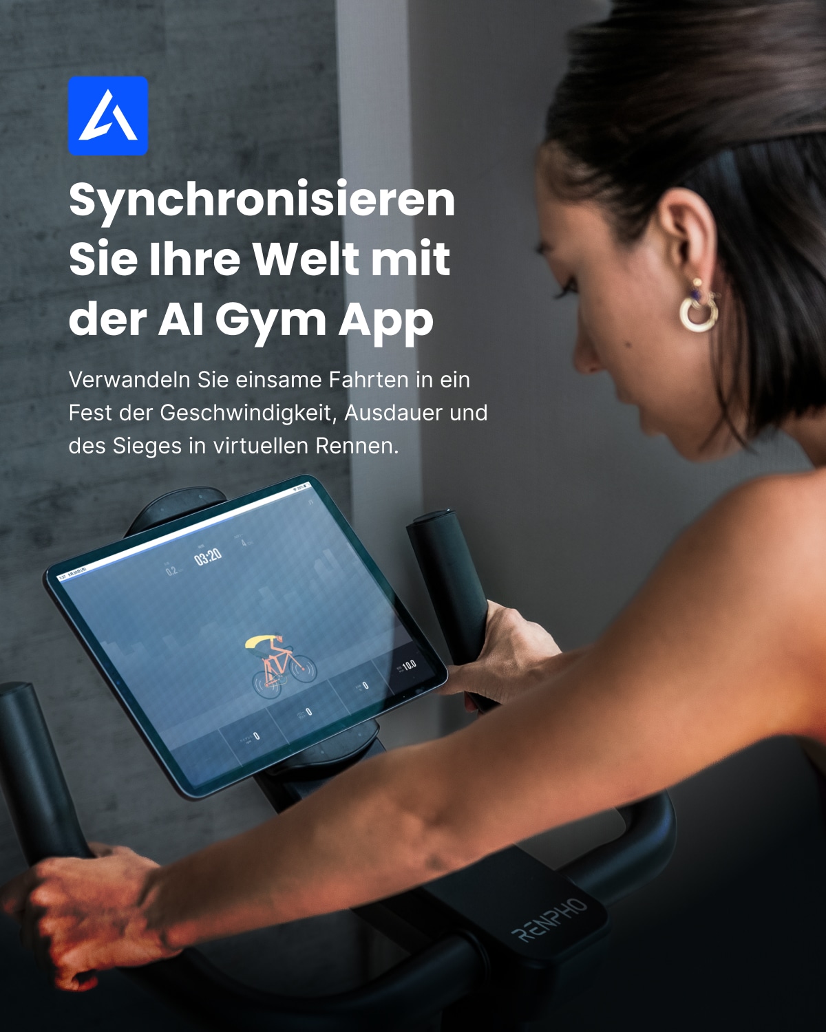 Renpho Heimtrainer »RENPHO AI Smart Bike 2«