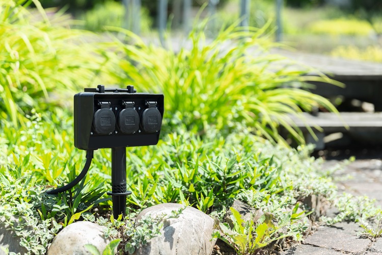 Gartensteckdose »Dubai«, (1 St.), 3-fach, Außensteckdose mit Anschlussleitung und Stecker