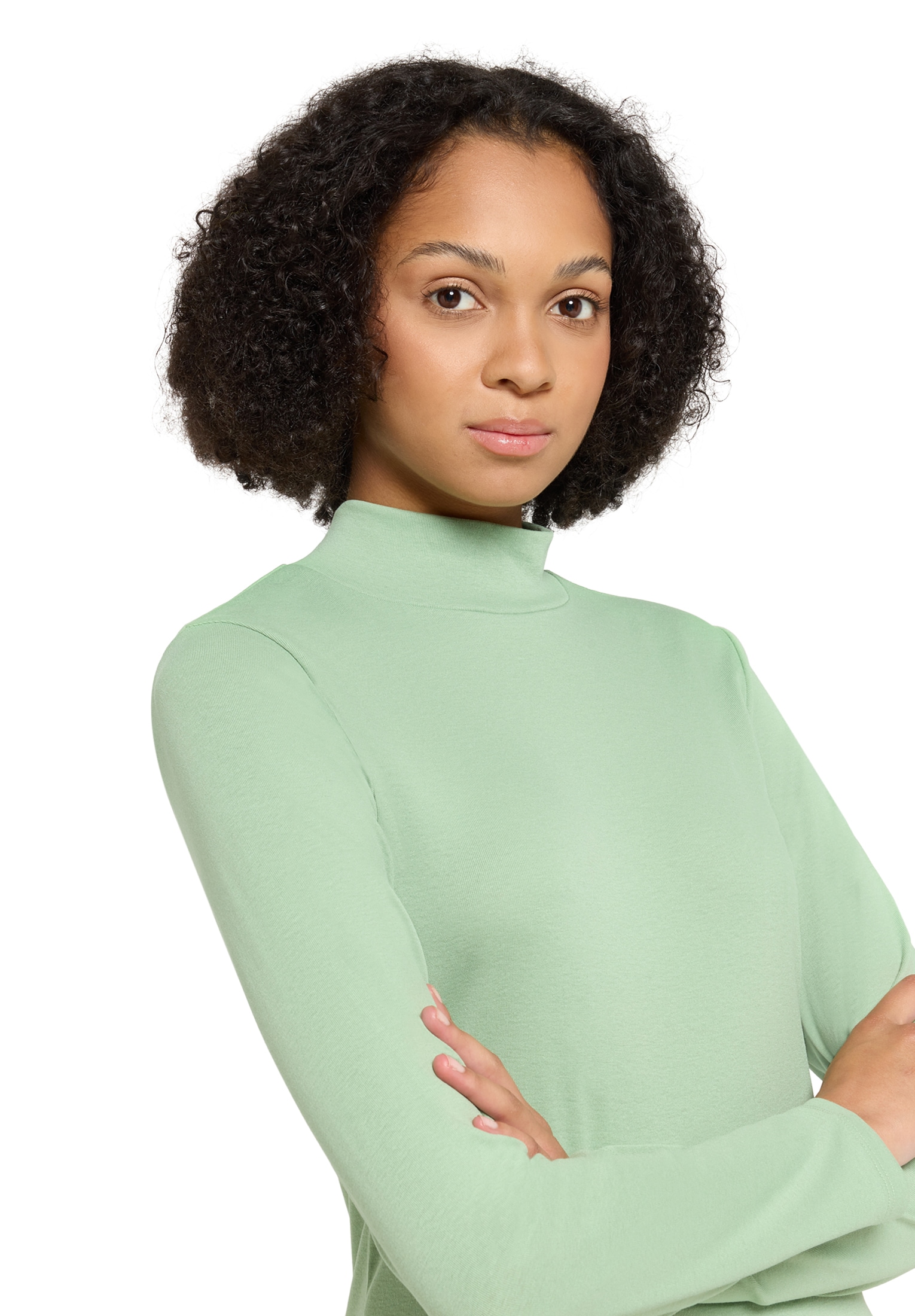 Cartoon Rundhalsshirt »Basic Shirt mit Kragen«