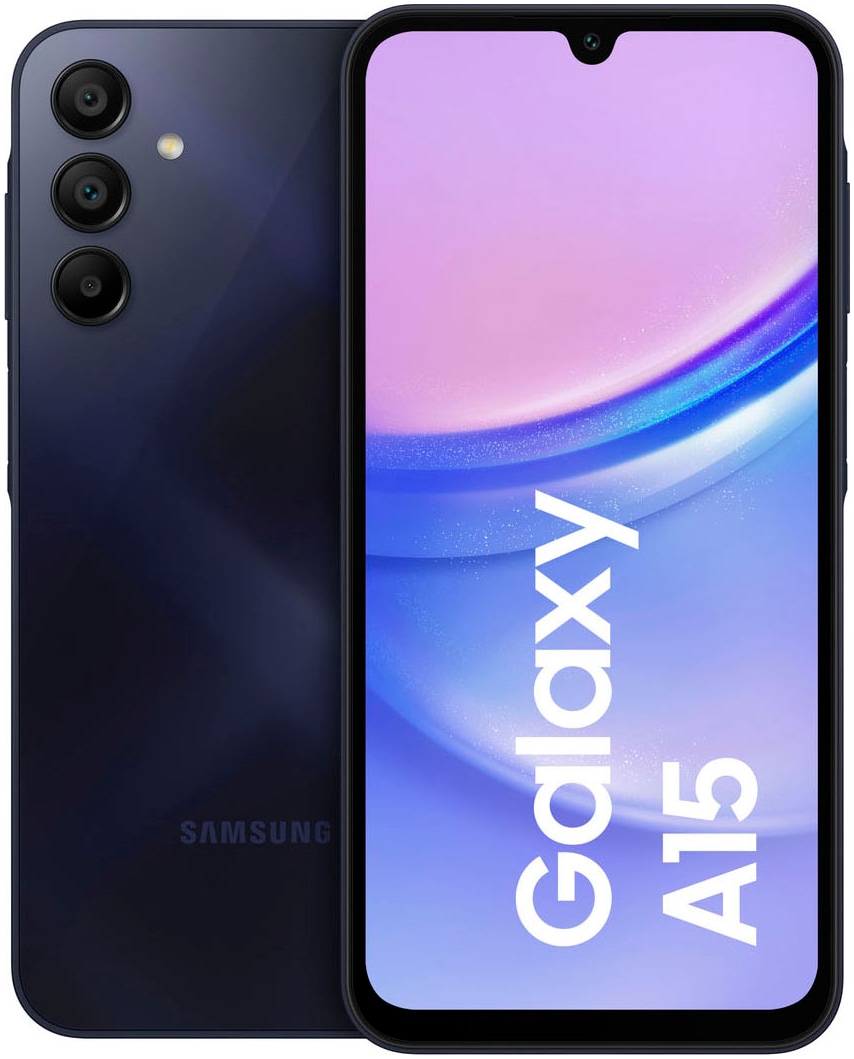 Smartphone »Galaxy A15«, blue black, 16,39 cm/6,5 Zoll, 128 GB Speicherplatz, 50 MP...