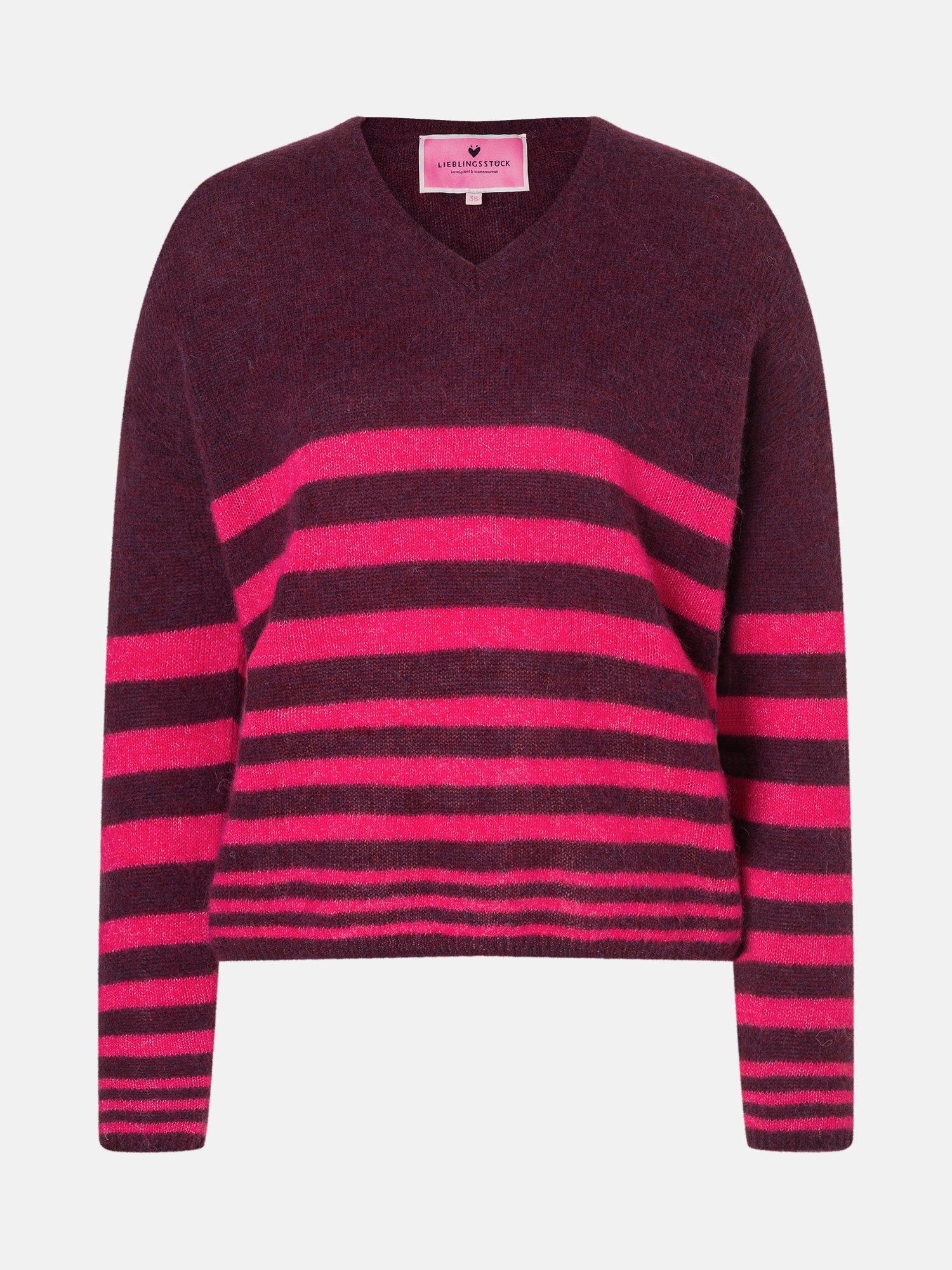 Lieblingsstück Strickpullover »Baberina«, V-Neck mit Alpaka-Wolle