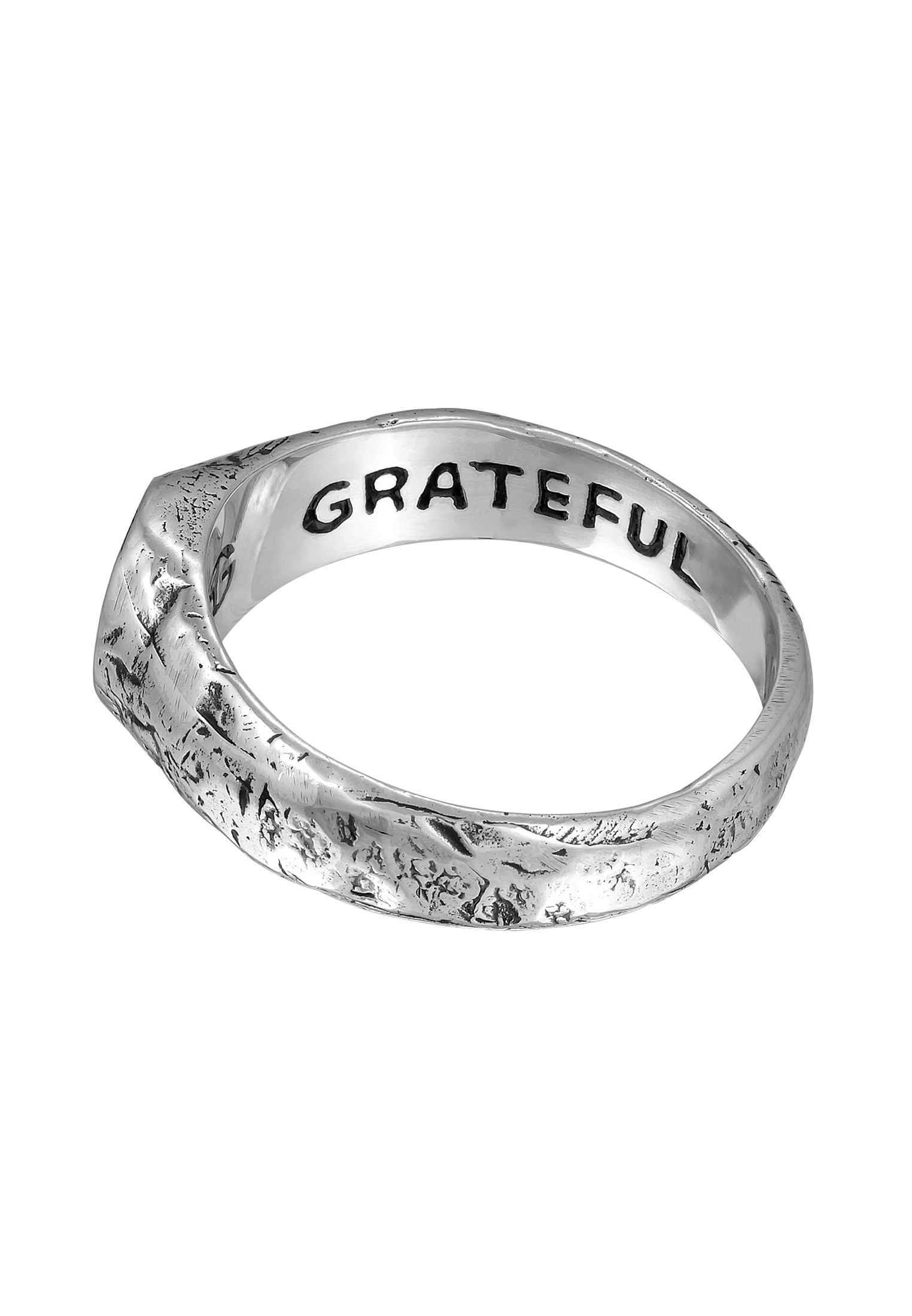 HAZE & GLORY Siegelring »Ring Siegelring Lava Mount Agung 925 Silber«
