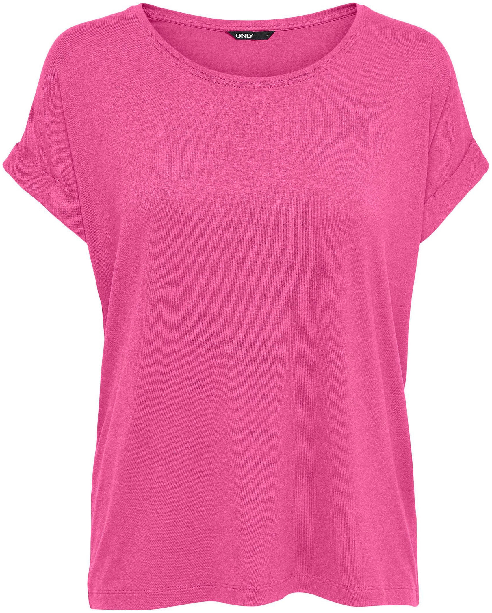 ONLY T-Shirt »ONLMOSTER S/S O-NECK TOP NOOS JRS«, mit Aufschlag am Arm