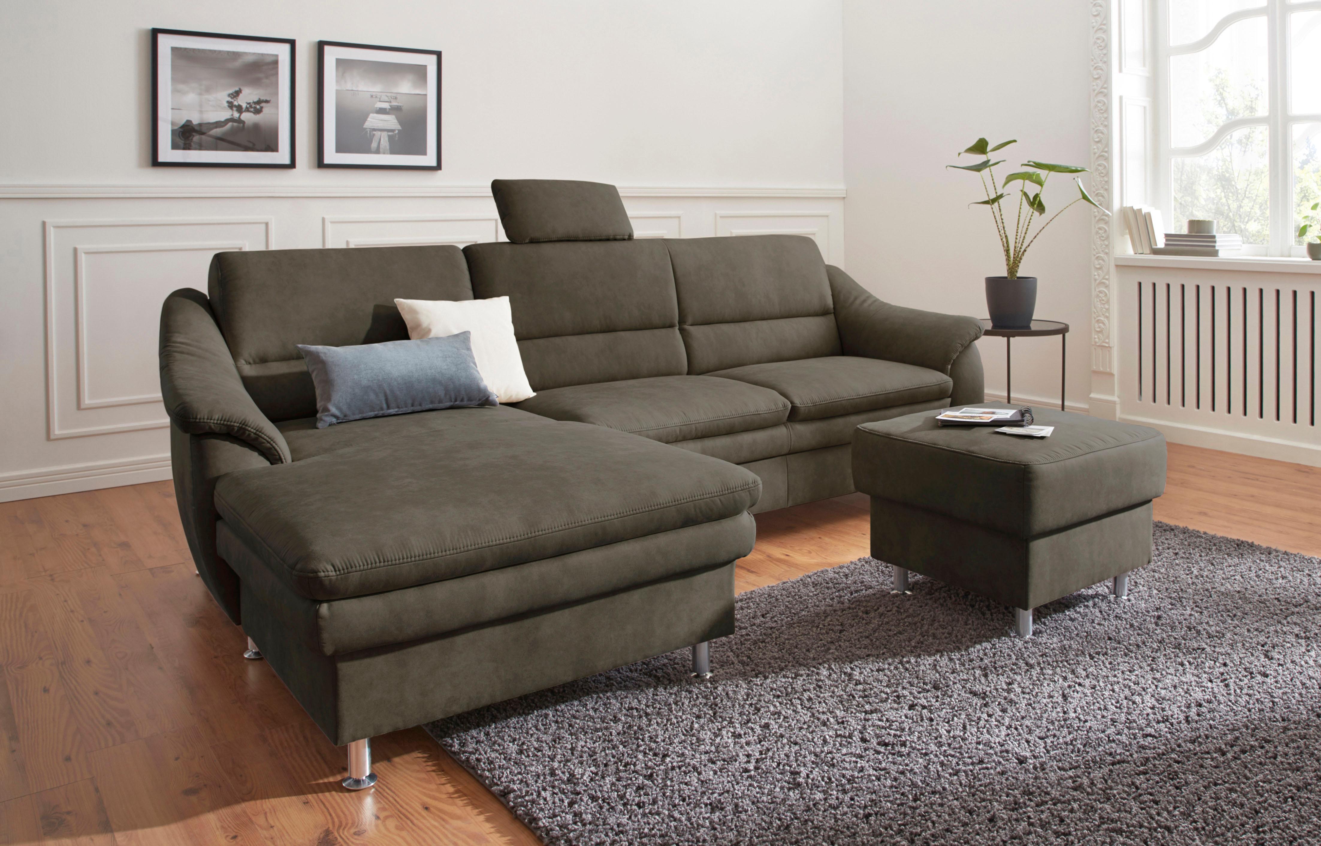 sit&more Ecksofa "Cardoso L-Form" mit Federkern, wahlweise mit Schlaffunktion
