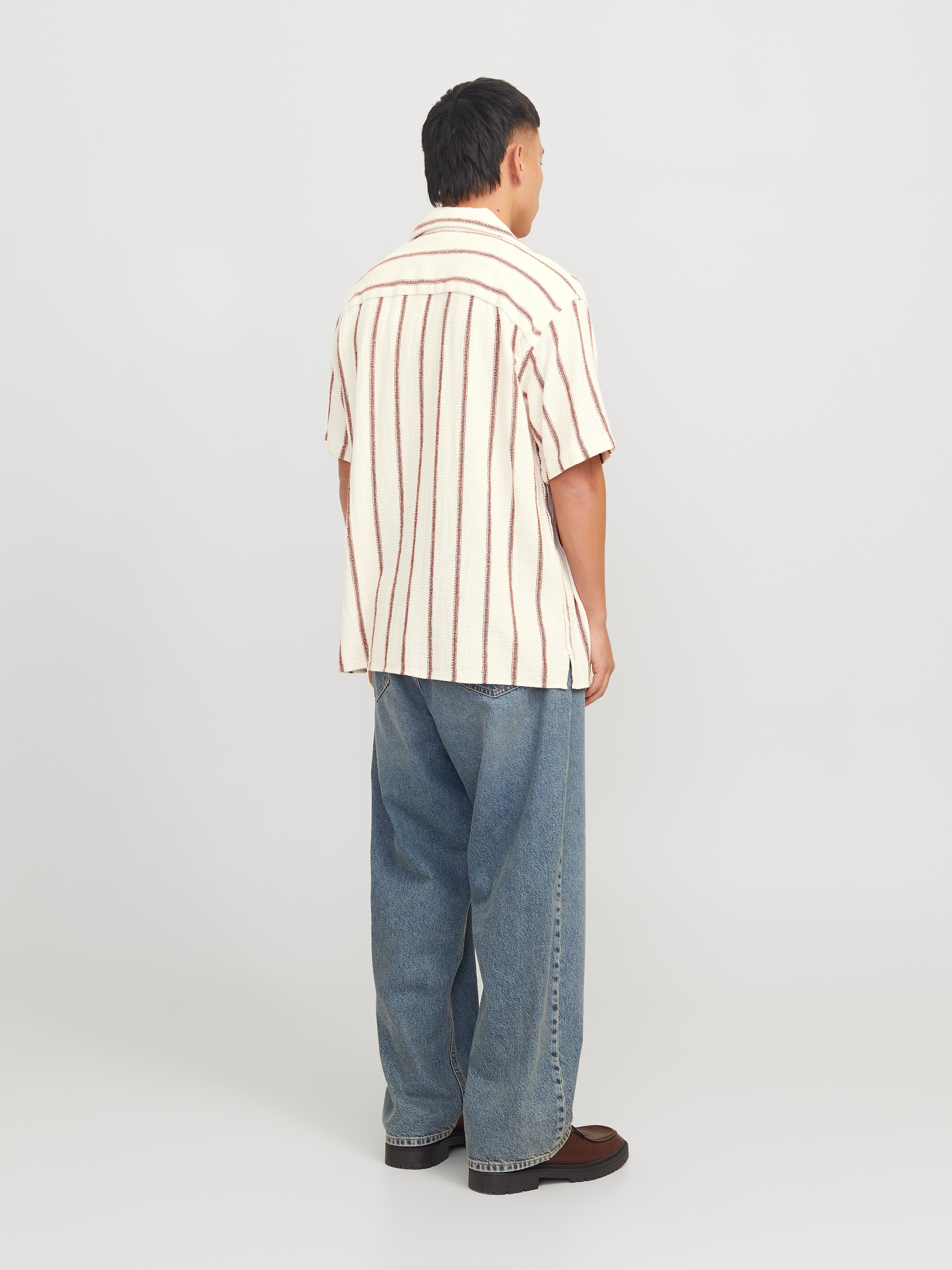 Jack & Jones Kurzarmhemd »JORCOBA STRIPE RESORT SHIRT SS SN«