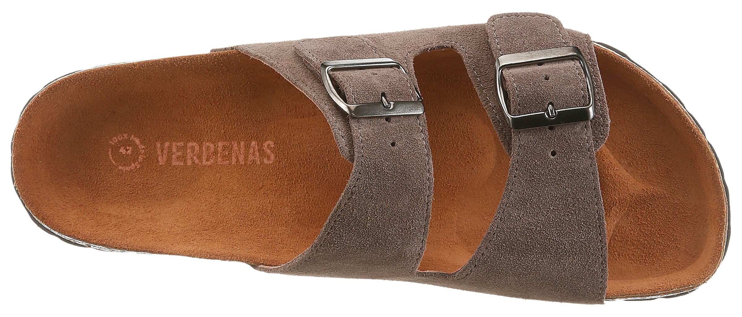 VERBENAS Pantolette »LUKE SERRAJE«  Sommerschuh, Hausschuh, Strandschuh, Urlaubsschuh mit zwei Riemen