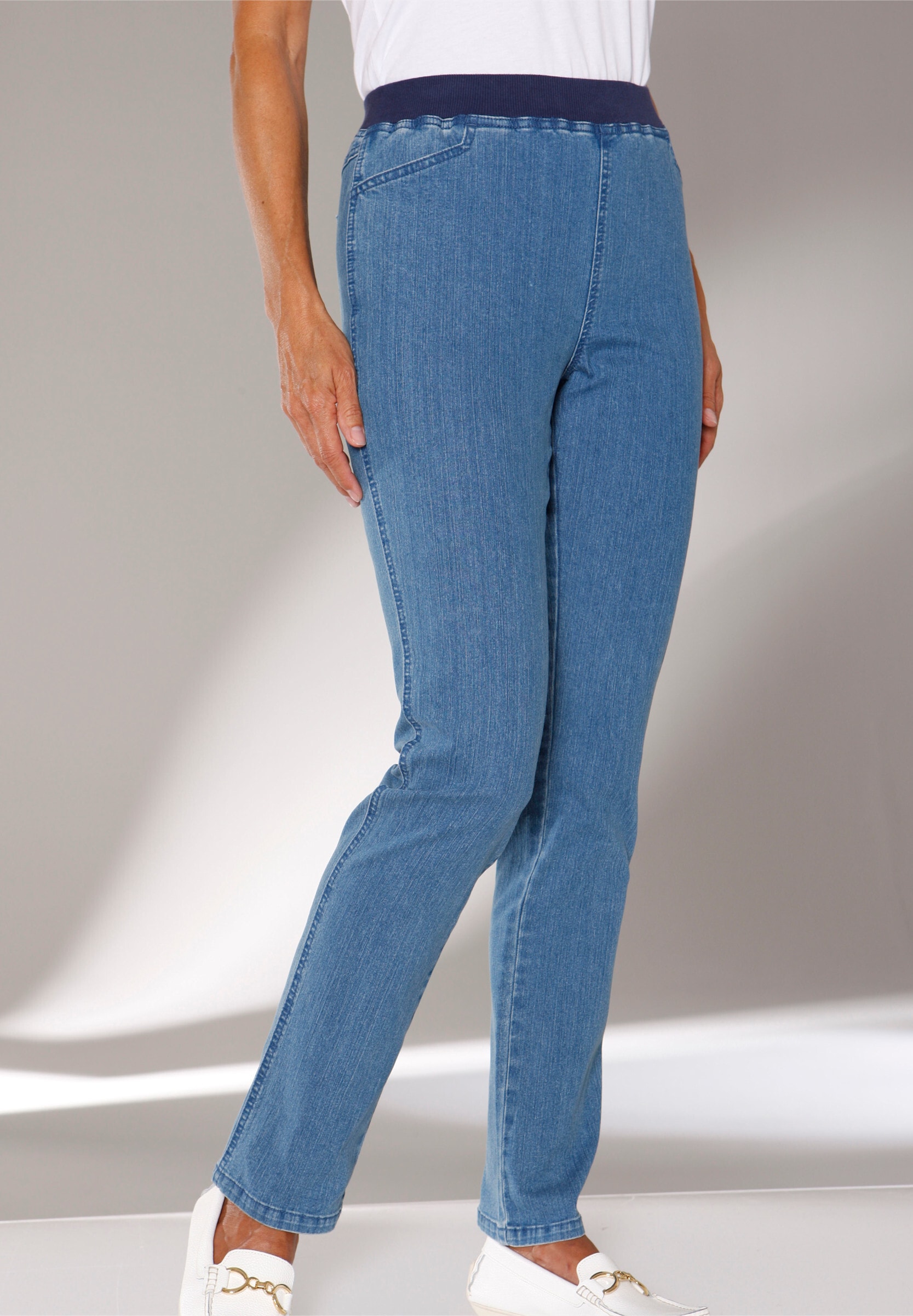Witt Schlupfjeans »Jeans Stretch-Jeans mit Rundum-Dehnbund«