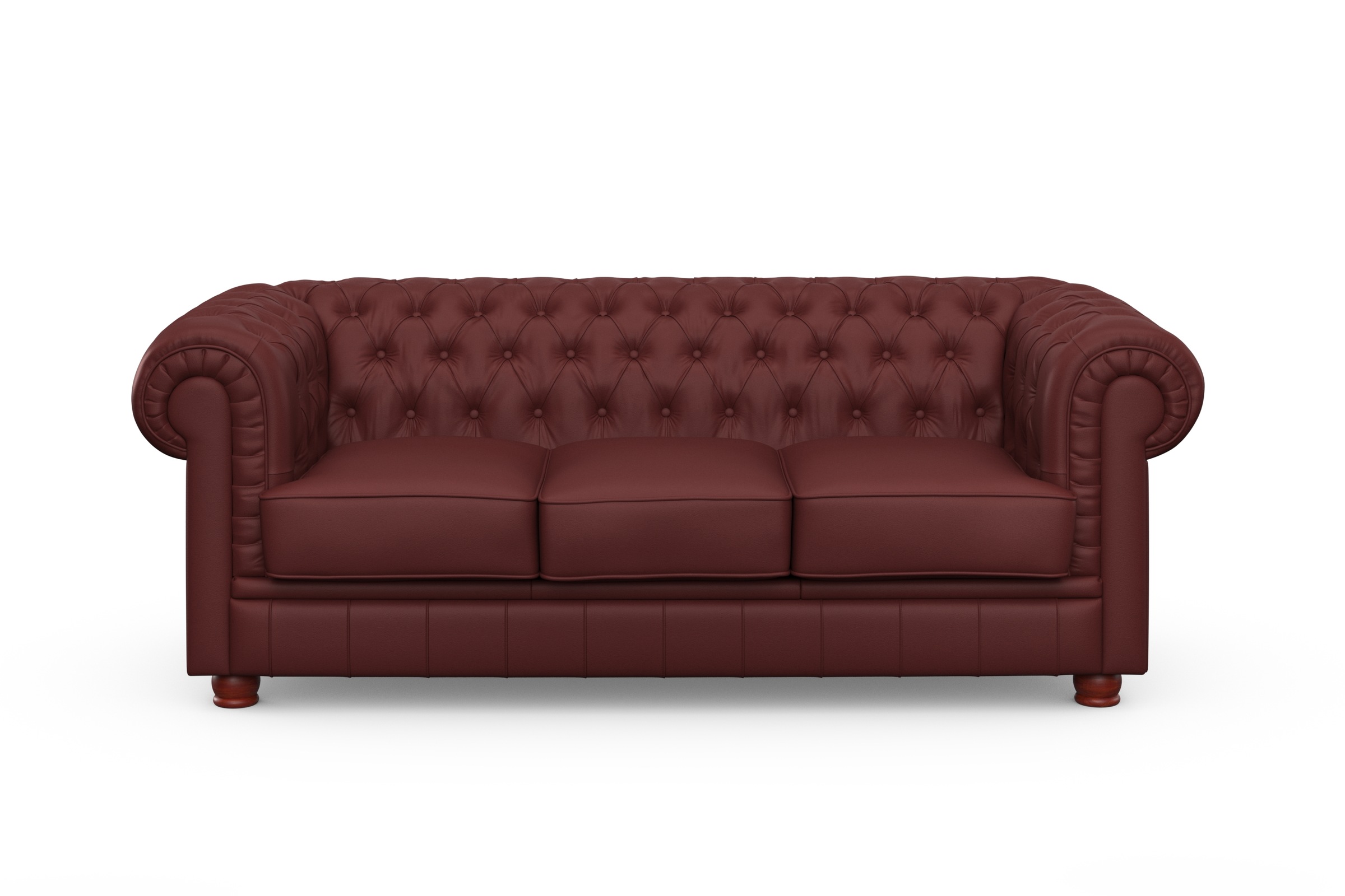 Max Winzer® Chesterfield-Sofa »Kent edel und bequem, tolle Detailverarbeitung, komfortable Armlehnen«, 3-Sitzer mit aufwendiger Knopfheftung, Breite 205 cm