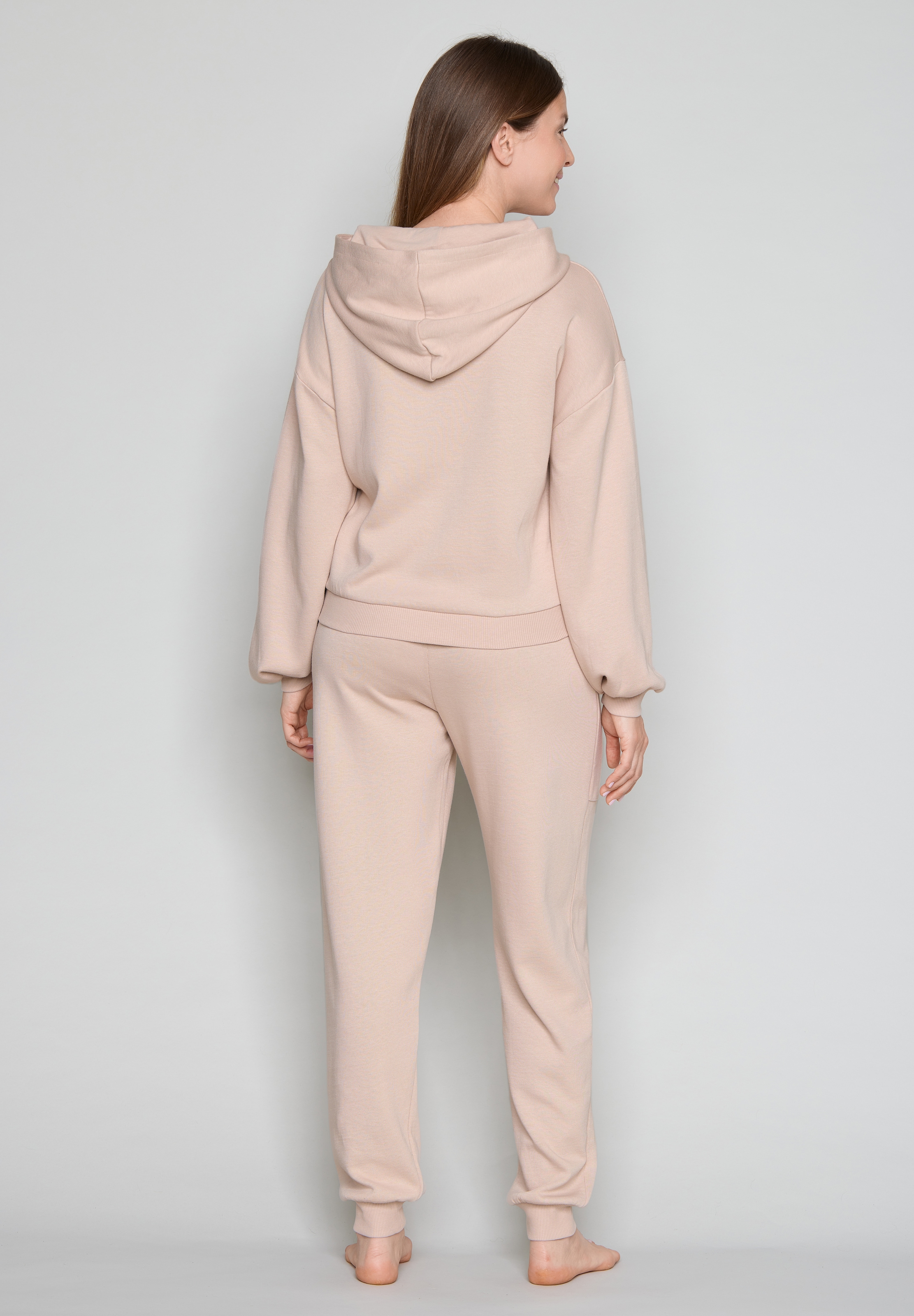JOOP! Sweatjacke mit Kapuze, für Homewear und Loungewear, aus Jersey