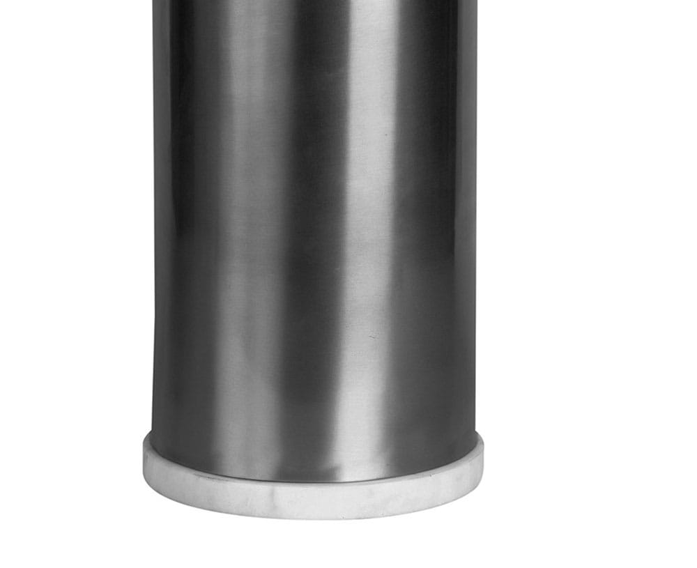 Kayoom Kerzenhalter »Bodenkerzenhalter Shyam 125«, Bodenkerzenhalter aus Metall, Marmor-Sockel, Windlicht aus Glas