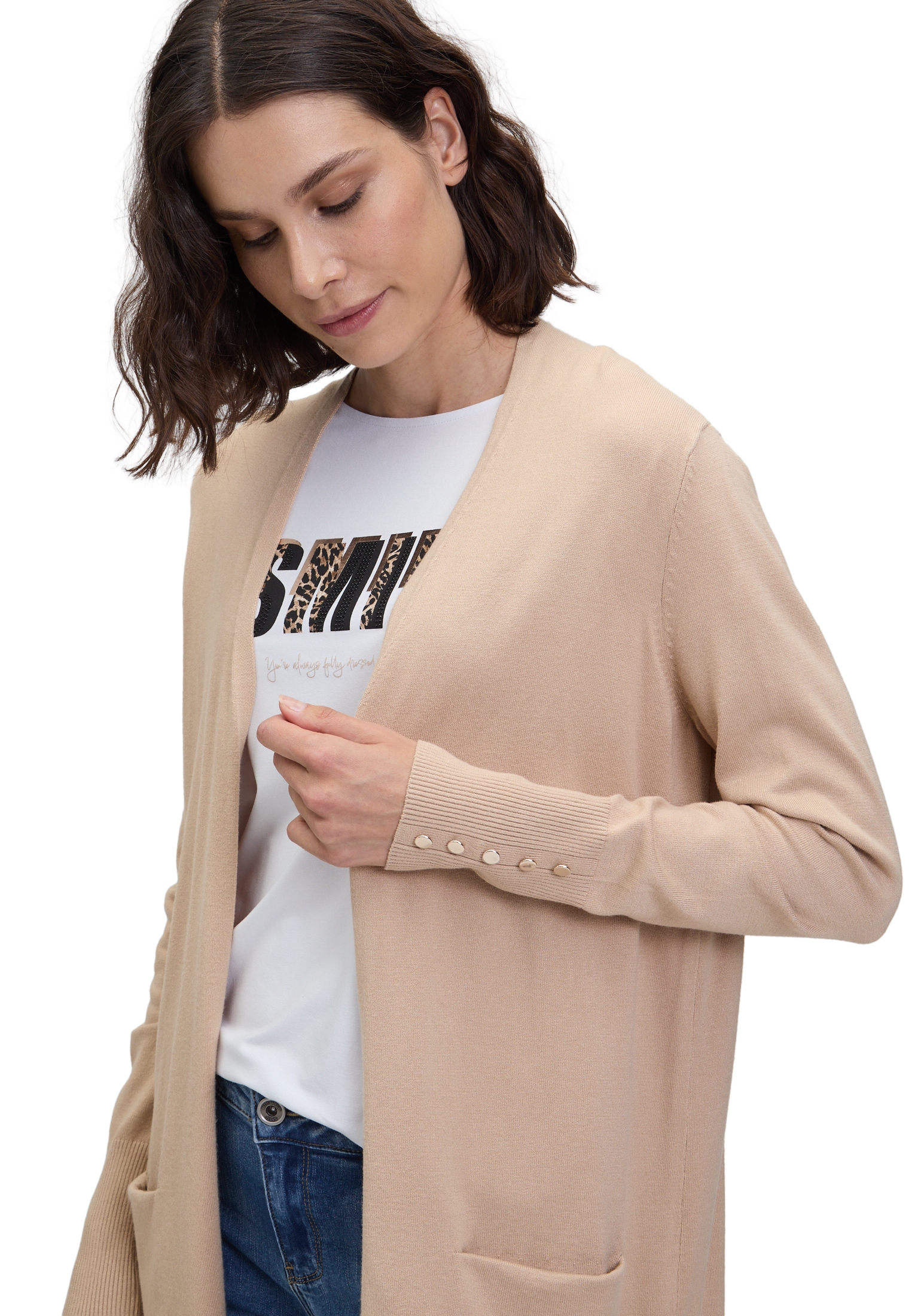 Betty Barclay Strickjacke »Feinstrickjacke mit Taschen«