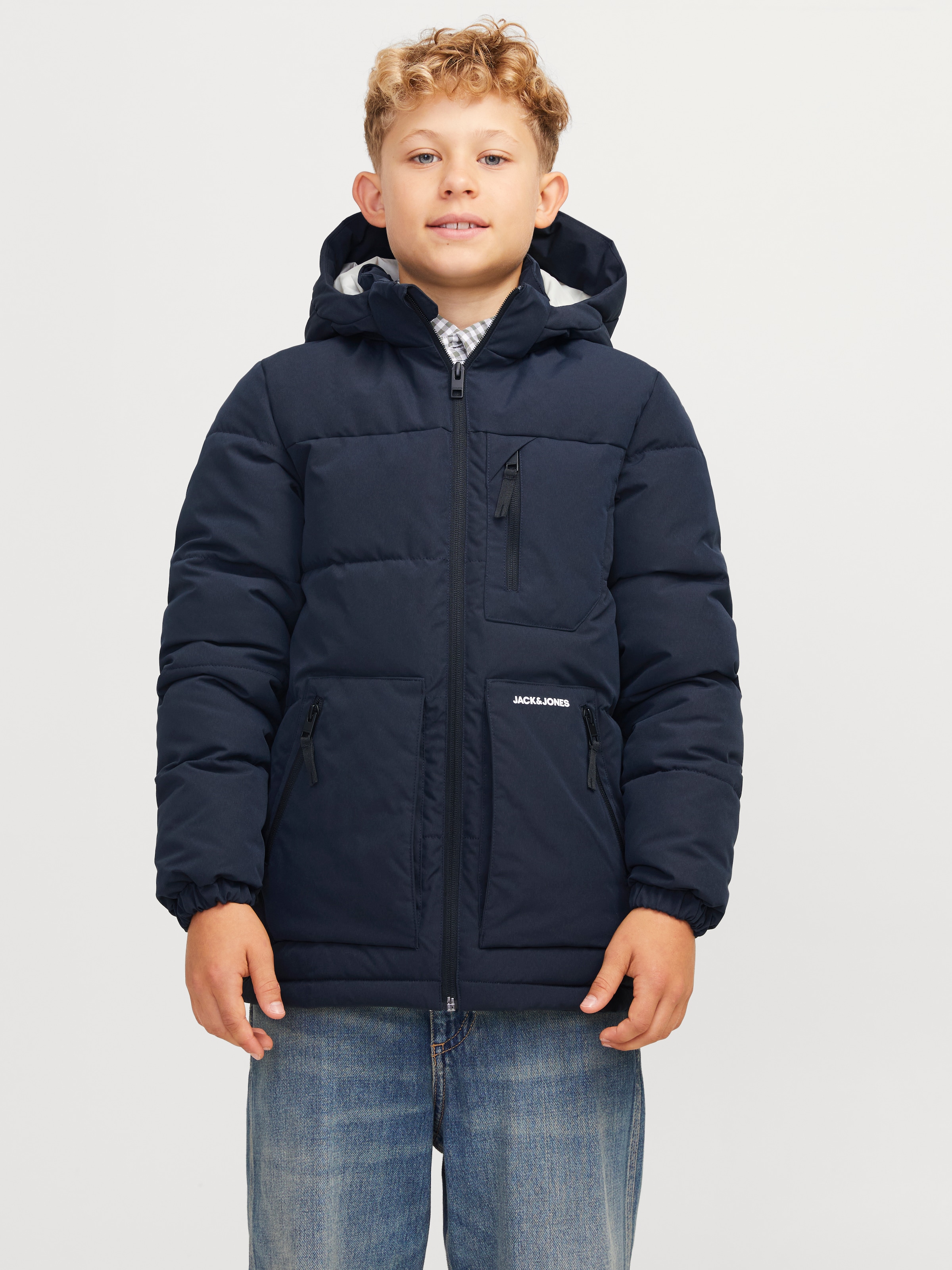 Jack & Jones Junior Steppjacke »JJEOTTO PUFFER JACKET SN JNR«, mit Kapuze