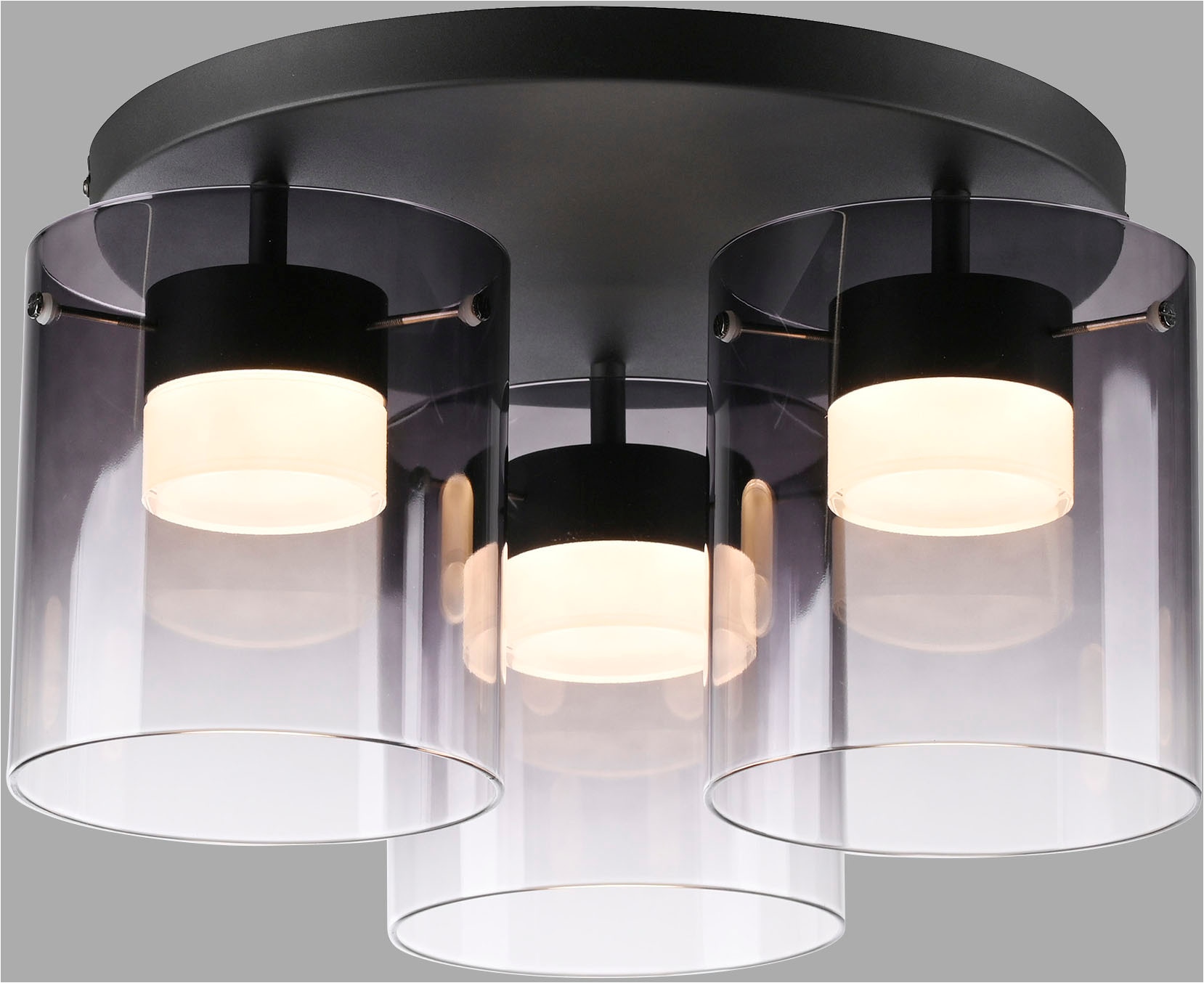 JUST LIGHT LED Deckenleuchte »ELIO« LED-Board 1 Stk. Warmweiß 3-Stufen Dimmer, Switchmo