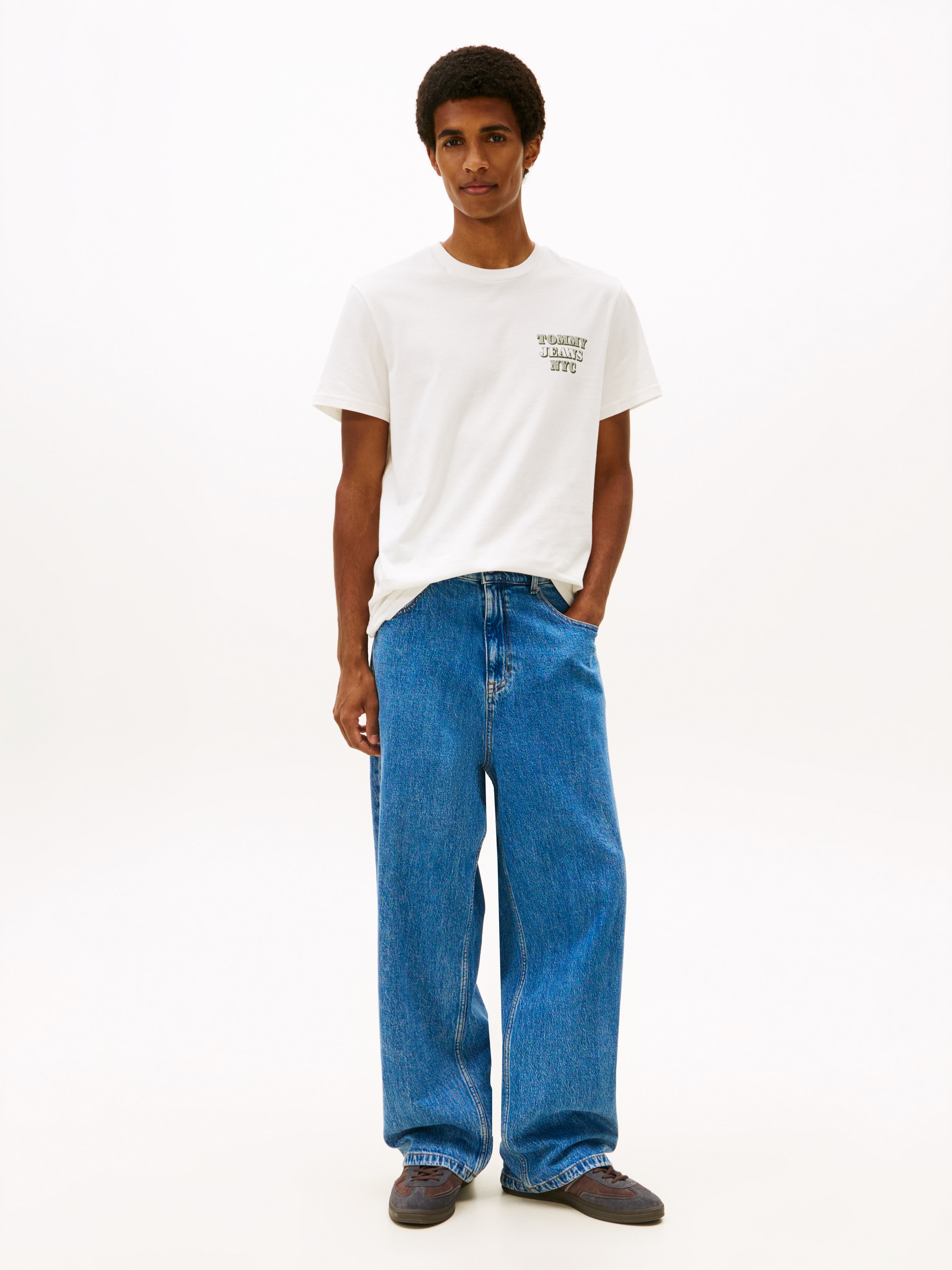 Tommy Jeans T-Shirt »TJM ENTRY BILLS« slim fit, Jersey, Rundhals