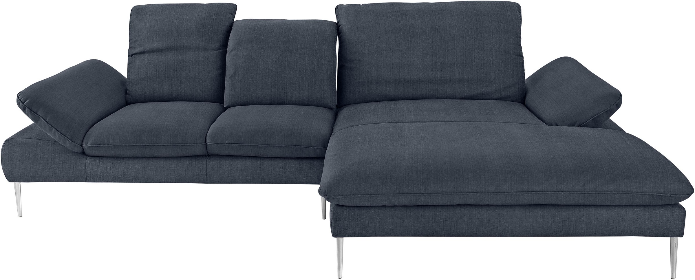 W.SCHILLIG Ecksofa »enjoy&MORE«, mit Sitztiefenverstellung, Füße Chrom glänzend, Breite 310 cm