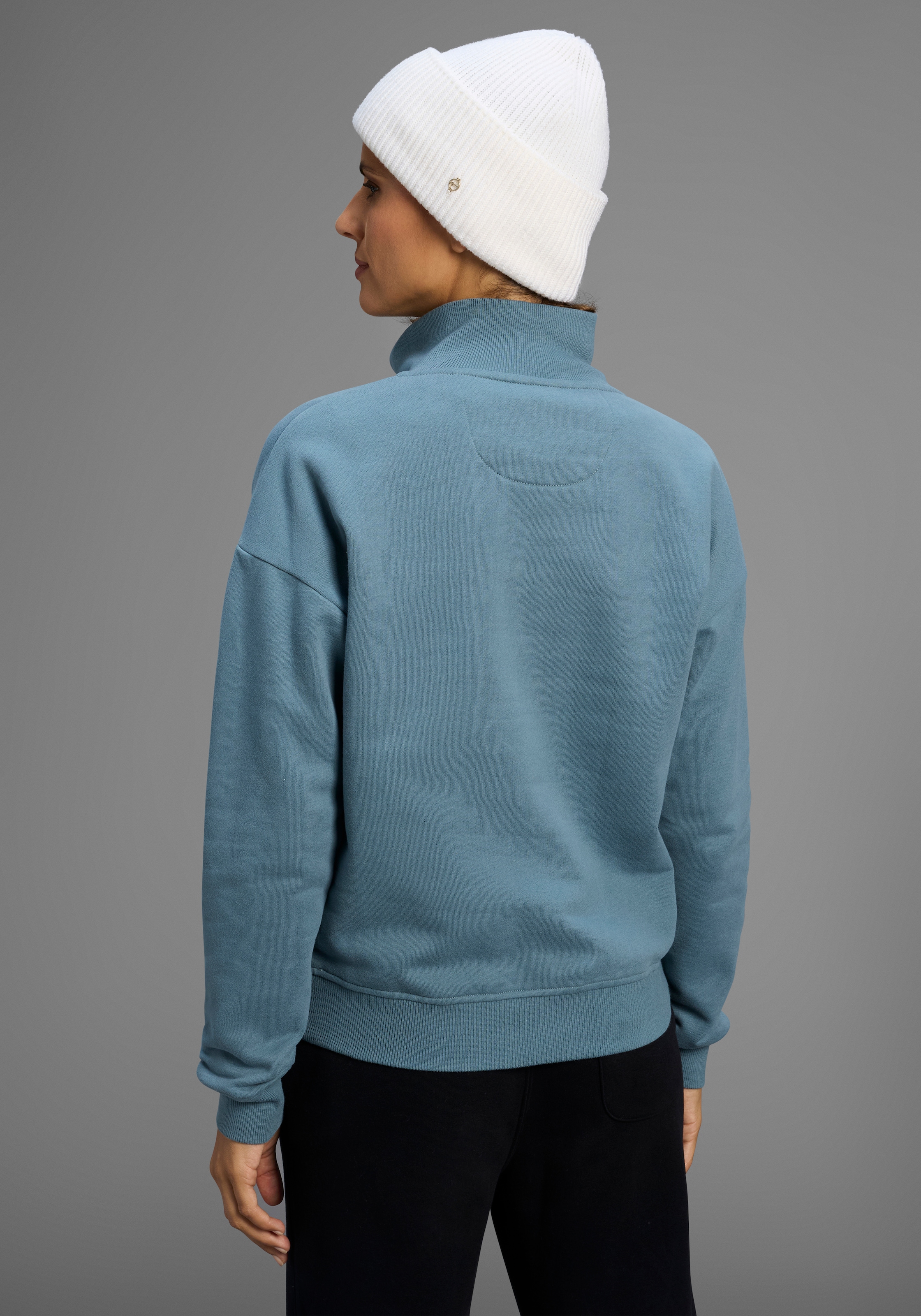 KangaROOS Sweatshirt , mit Troyer-Kragen
