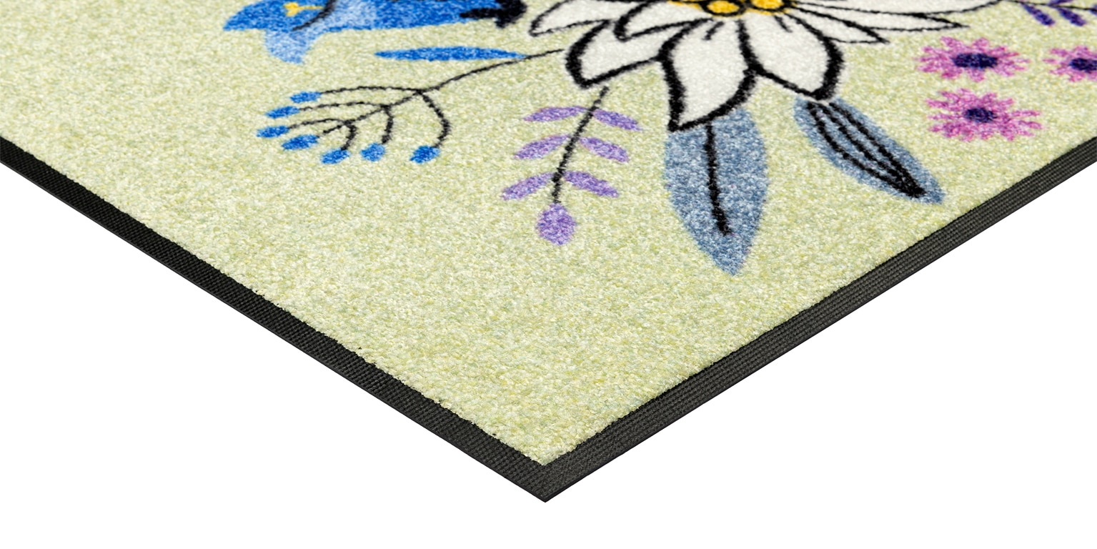 wash+dry by Kleen-Tex Fußmatte »Gipfelgarten«, rechteckig, 7 mm Höhe, waschbar und trocknergeeignet