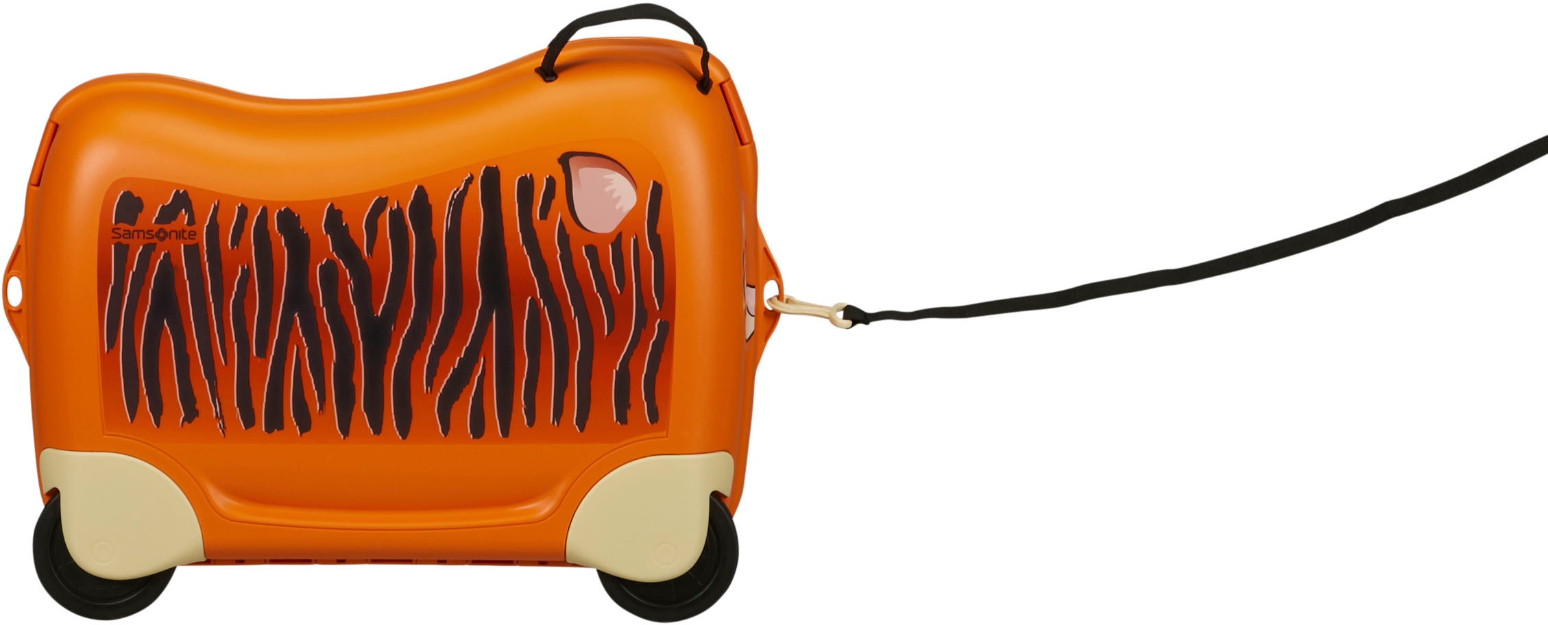 Samsonite Kinderkoffer »Dream2Go Ride-on Trolley, Tiger«, 4 Rollen, zum sitzen und ziehen