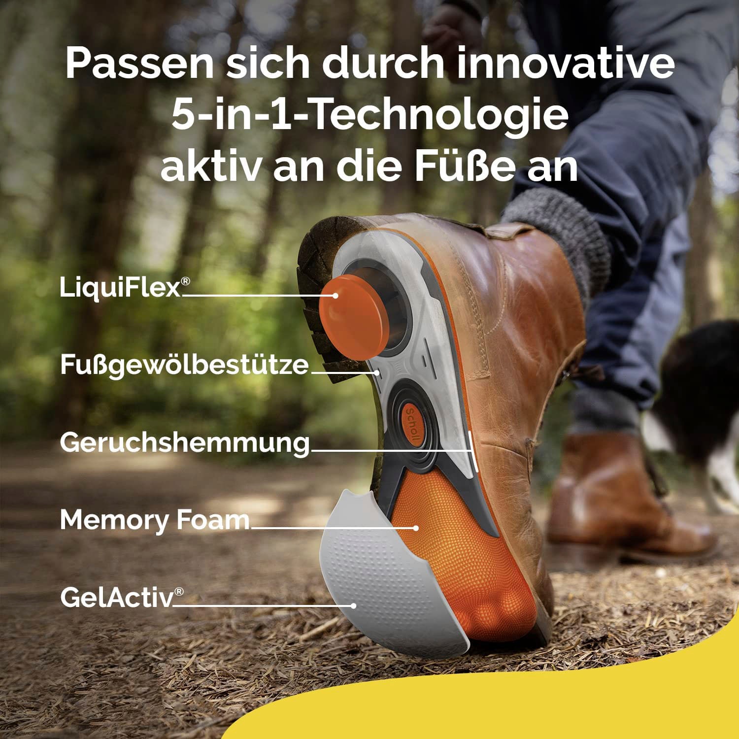 Scholl Einlegesohlen »LiquiFlex Extra Support«, Komforteinlegesohlen - Mehr Polsterung durch Memory Foam