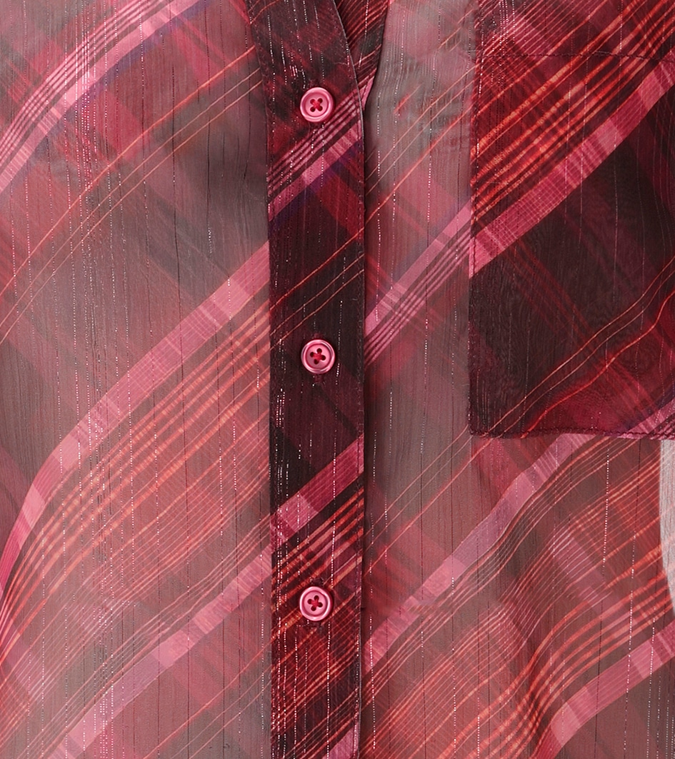 Aniston CASUAL Hemdbluse mit Glanzfäden im extravagantem Karo-Dessin - NEUE KOLLEKTION