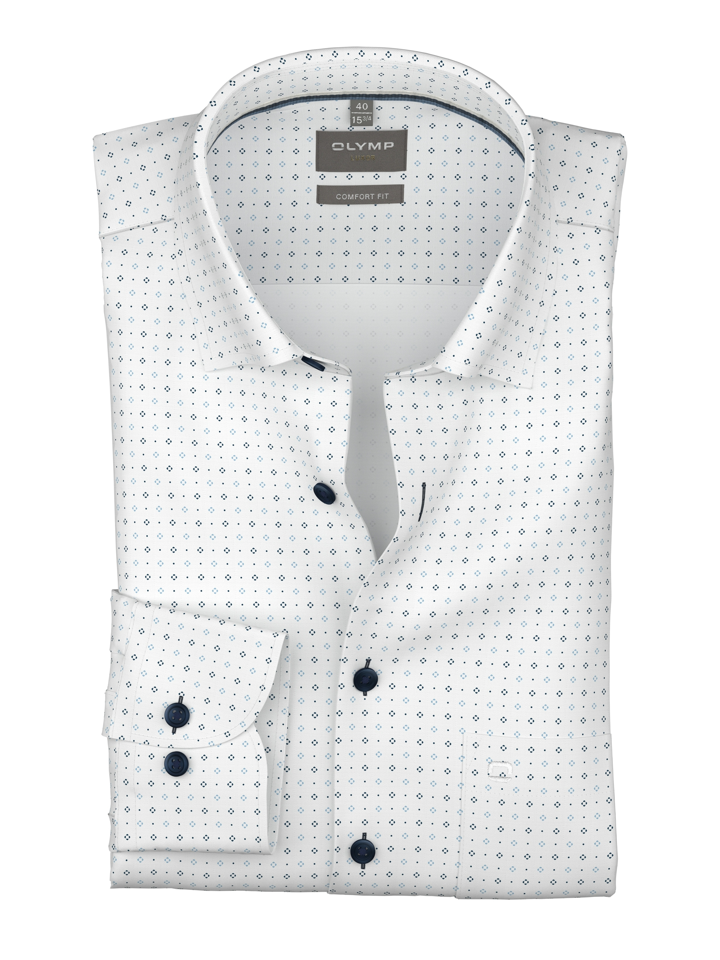 OLYMP Langarmhemd »Luxor« Businesshemd, comfort fit, Under-Button-down-Kragen