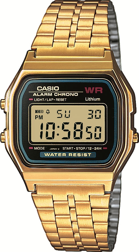 CASIO VINTAGE Chronograph »A159WGEA-1EF«, Quarzuhr, Armbanduhr, Damen, Herren, digital, retro, Stoppfunktion