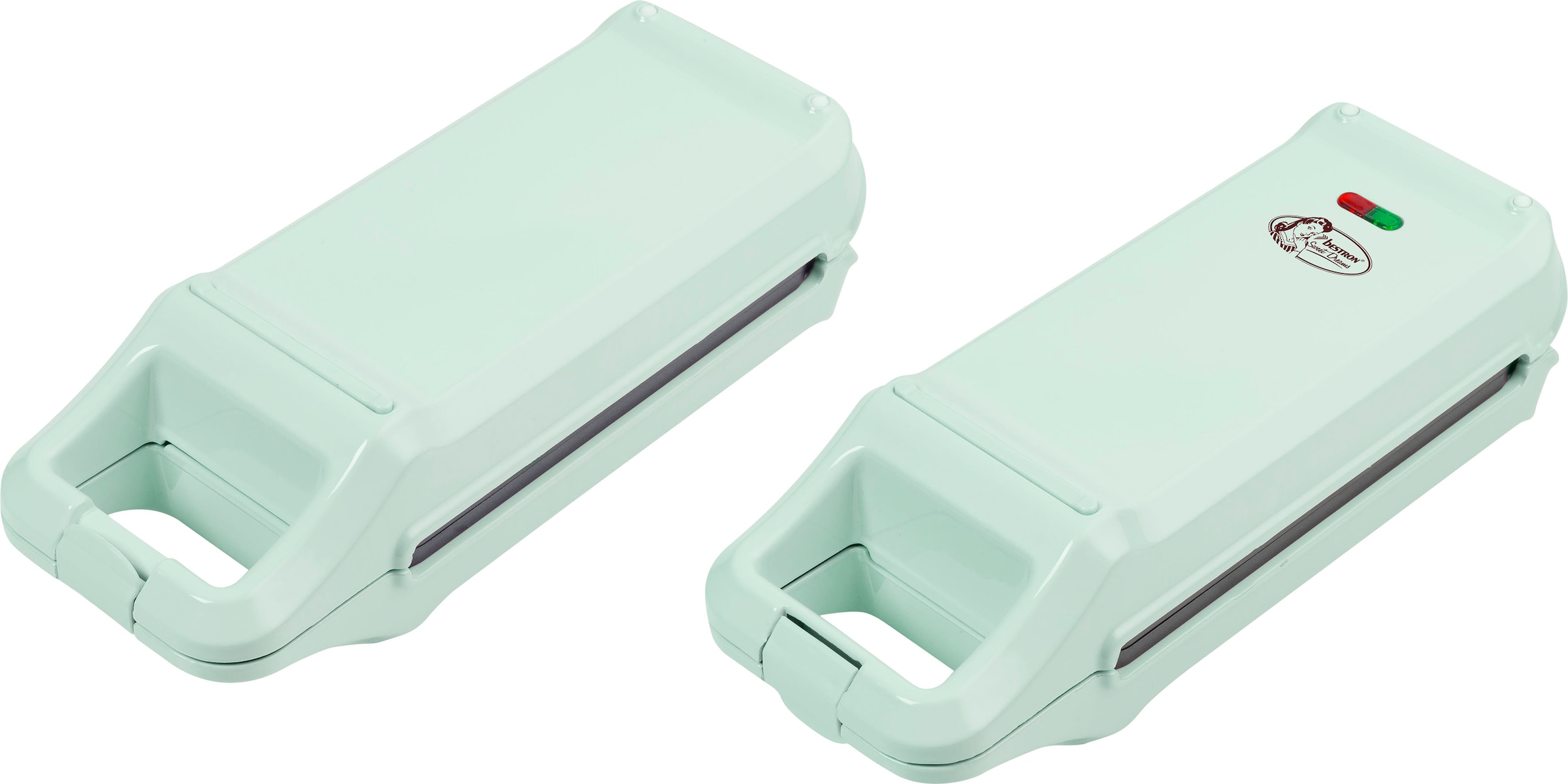 bestron Churro-Maker »ACHM200M Sweet Dreams«, 700 W, Waffeleisen für bis zu 4 Churros, Retro Design, Mint