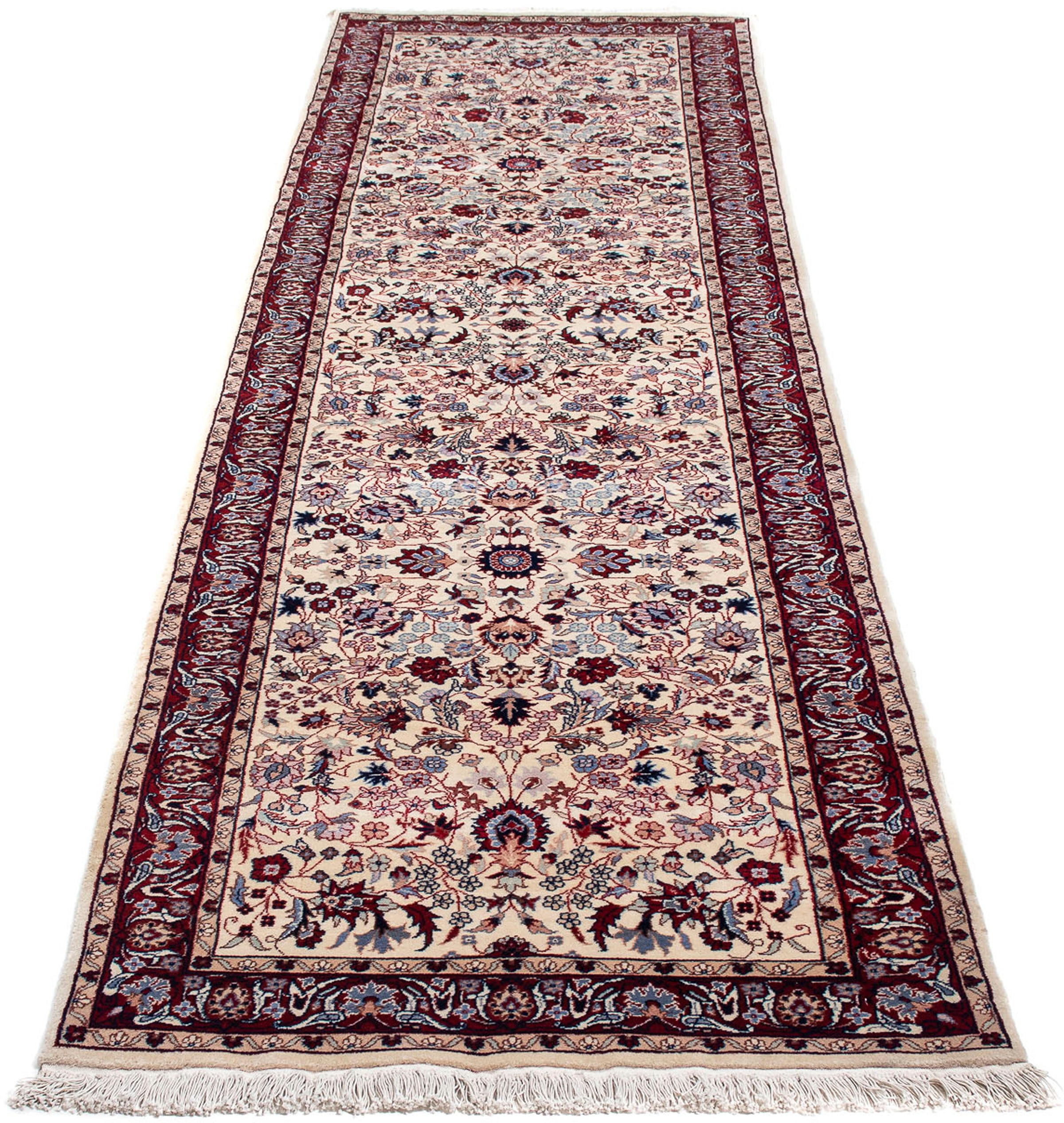 morgenland Orientteppich »China - 308 x 83 cm - beige«, rechteckig, 10 mm Höhe, Wohnzimmer, Handgeknüpft, Einzelstück mit Zertifikat