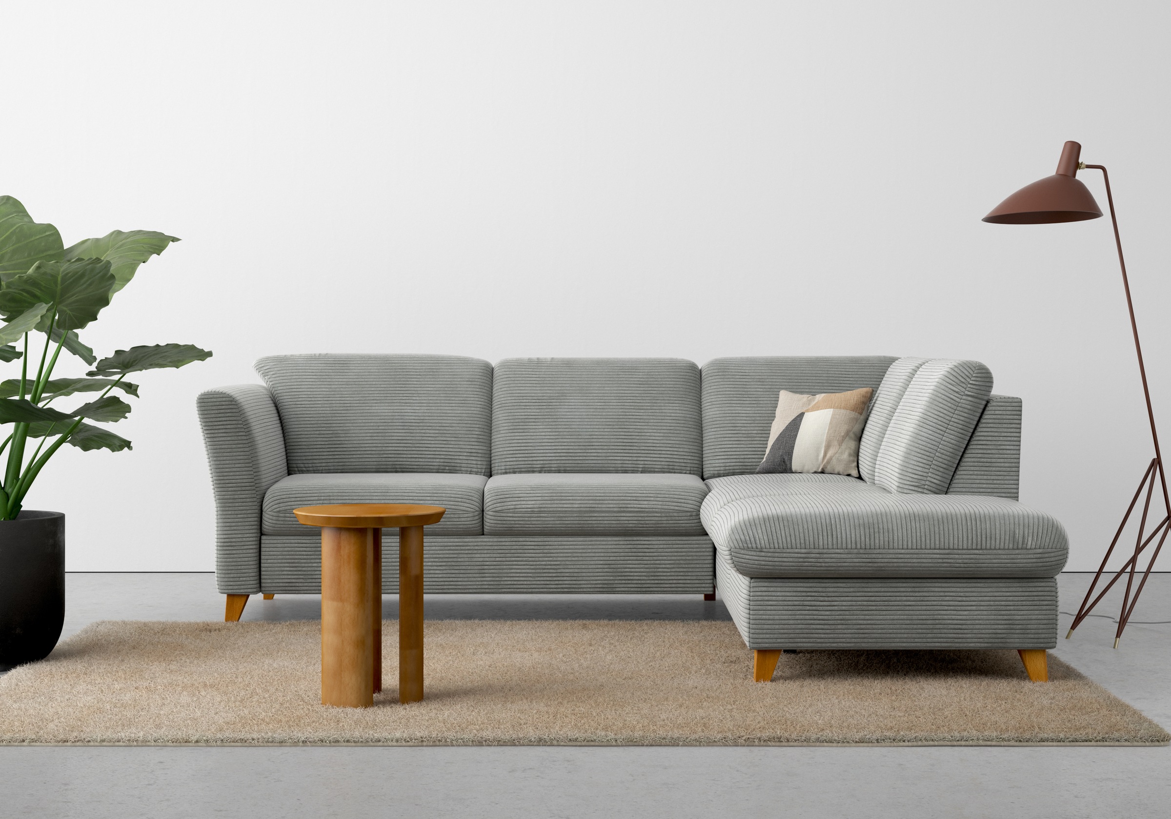 Home affaire Ecksofa »Trelleborg L-Form«, wahlweise mit Bettfunktion und Bettkasten, inkl. Federkern-Polsterung