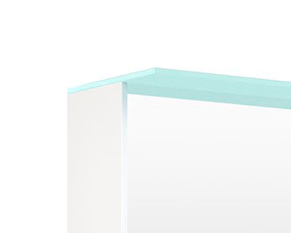 welltime Spiegelschrank »D-Line«, Badmöbel, 101,5 cm breit, doppelseitig verspiegelt, LED-Beleuchtung