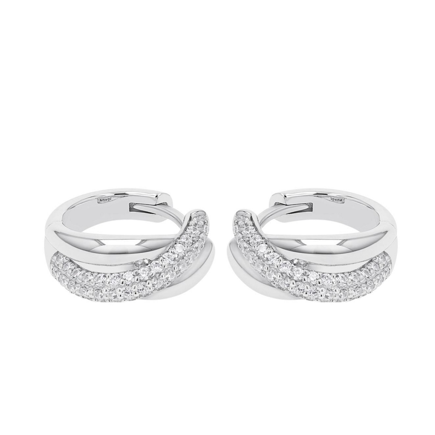 JOOP! Paar Creolen »Schmuck, Geschenk« mit Zirkonia (synth.)