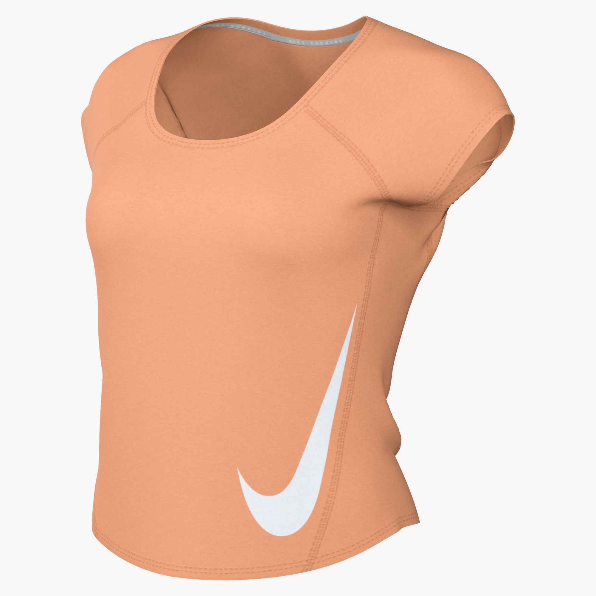 Nike Lauftop »W NK TEMPO SWOOSH RUN DF SS« mit Rundhalsausschnitt, normale Länge, ohne Verschluss, aus Polyester