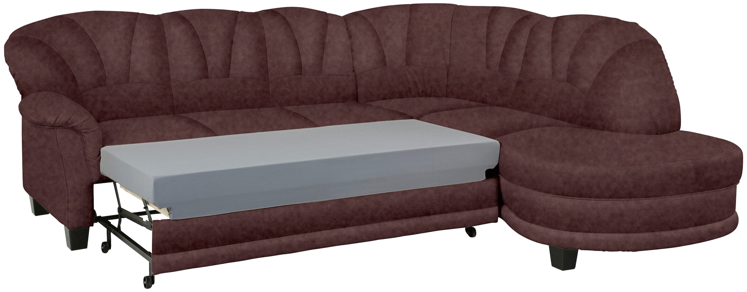 Home affaire Ecksofa »Camelita, Landhaus Sofa, 2 Varianten: Recamiere- oder Ottomane, L-Form«, wahlweise mit Bettfunktion