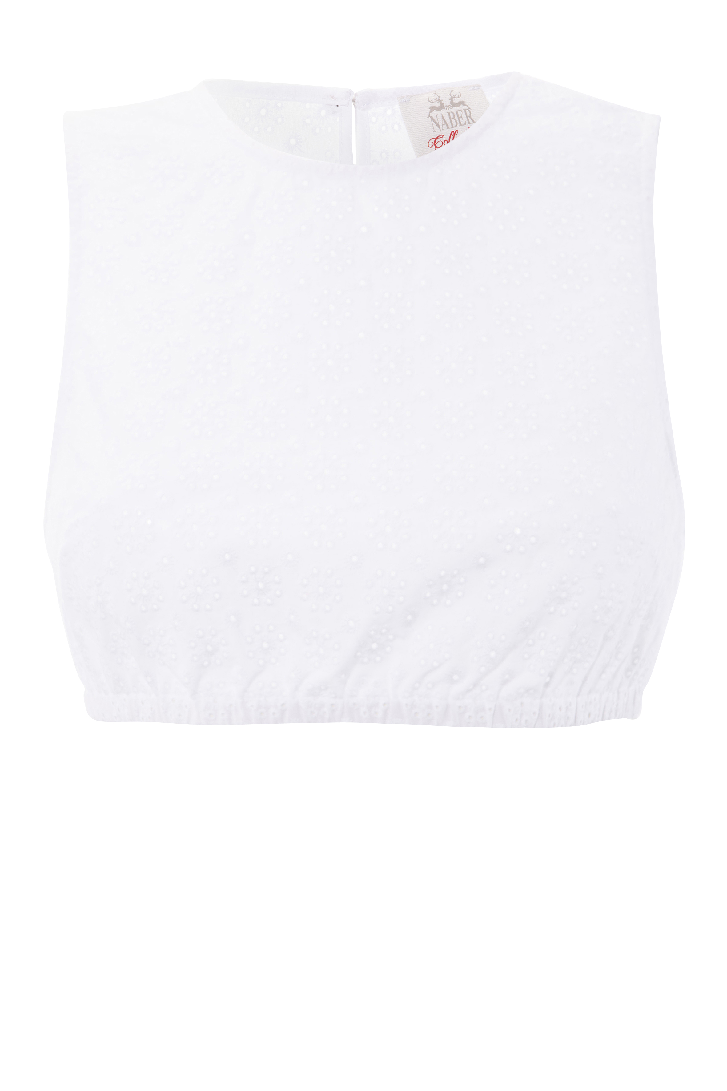 Dirndlbluse, Damen, mit entzückender Lochstickerei