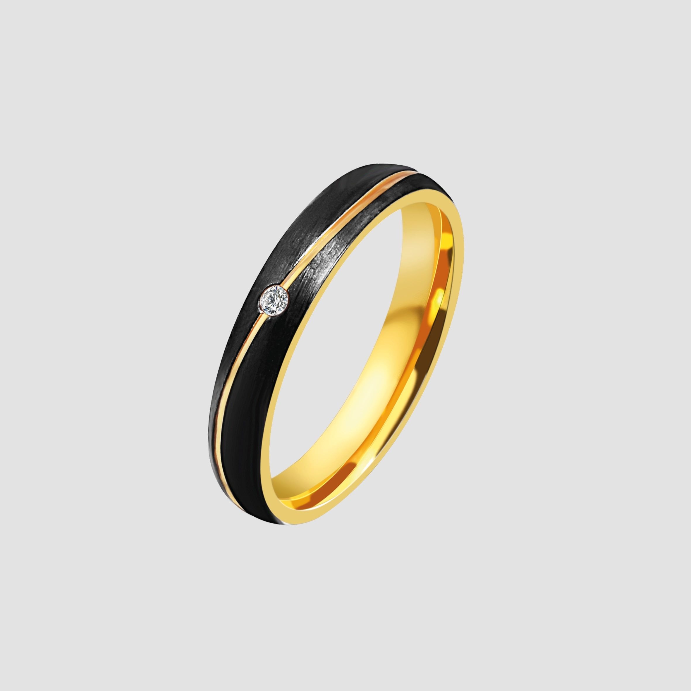 Adelia´s Fingerring »Damen Ring aus Edelstahl mit Strass Steinchen«