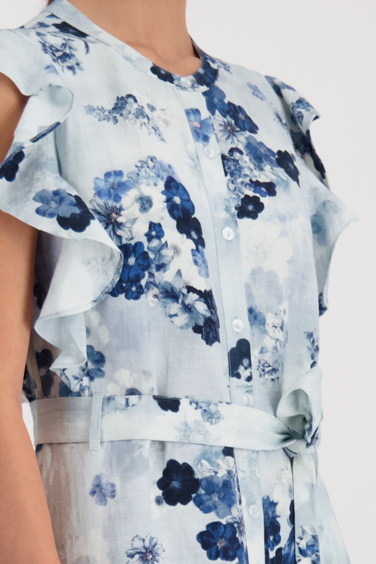 Monari Maxikleid Ohne Tasche Regular fit mit Volants