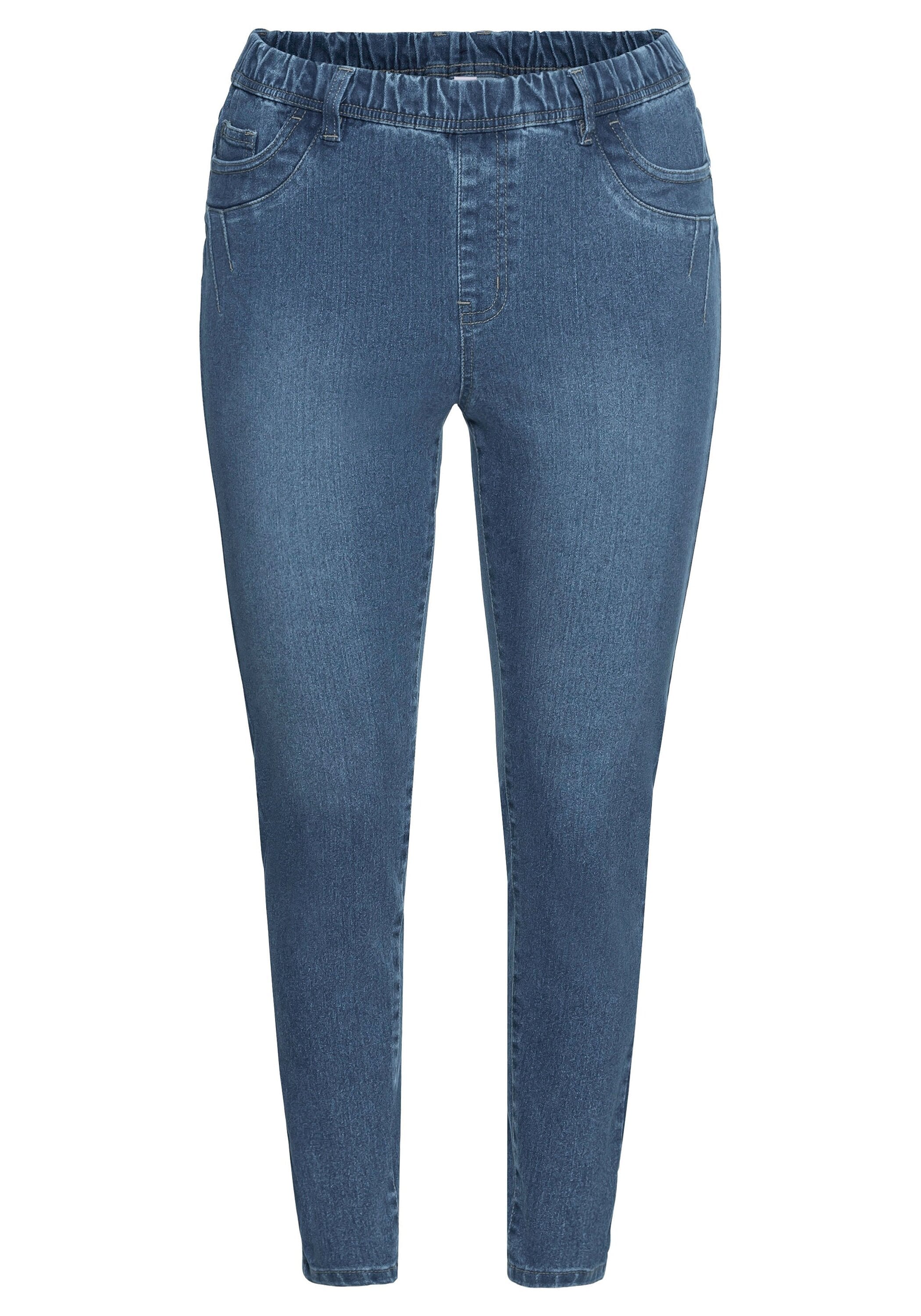 Sheego Stretch-Jeans »Jeggings mit Gummibund und Gürtelschlaufen«