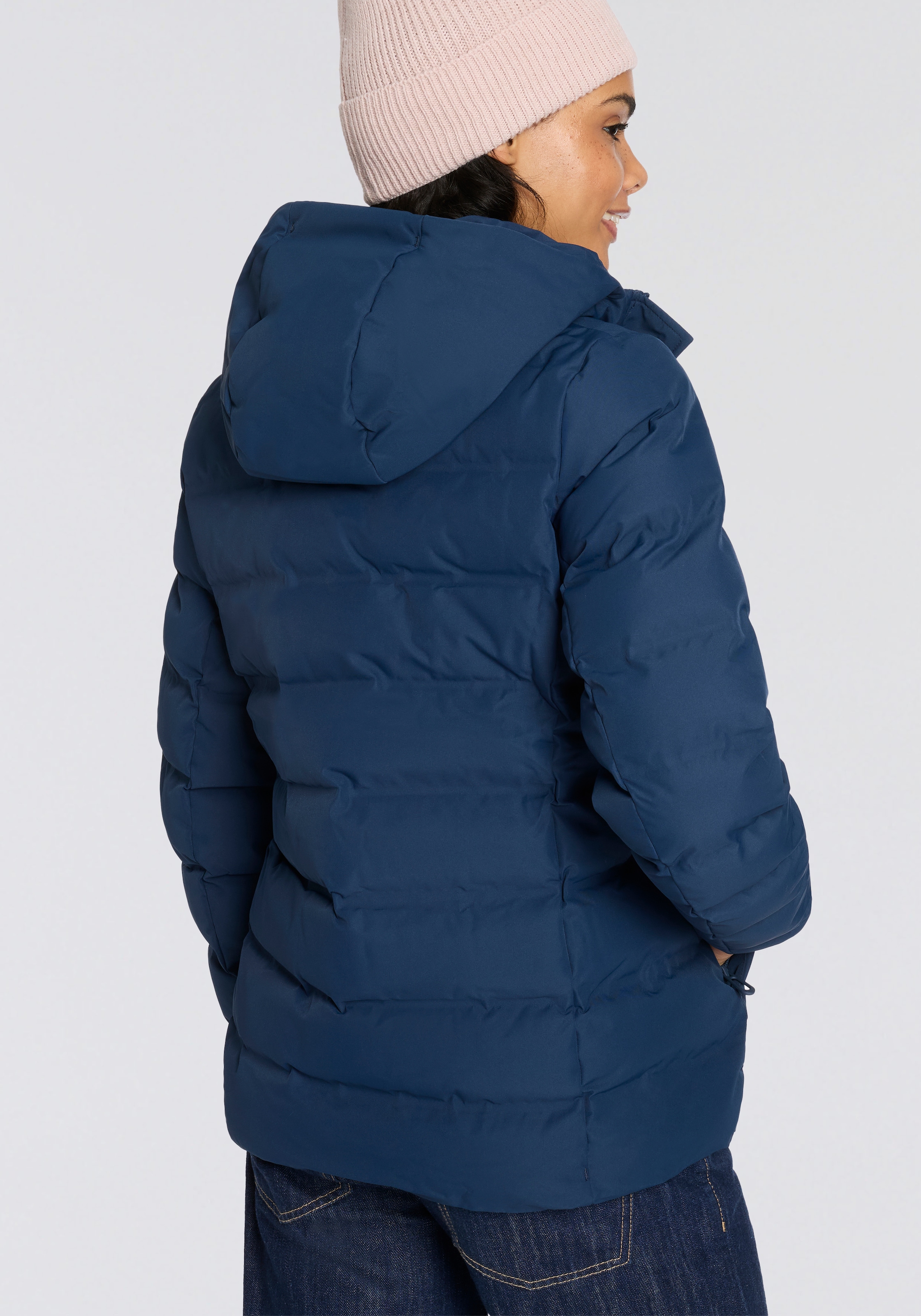 CMP Steppjacke »WOMAN JACKET FIX HOOD« mit Kapuze mit fester Kapuze, wärmend, winddicht, wasserabweisend, Übergangsjacke