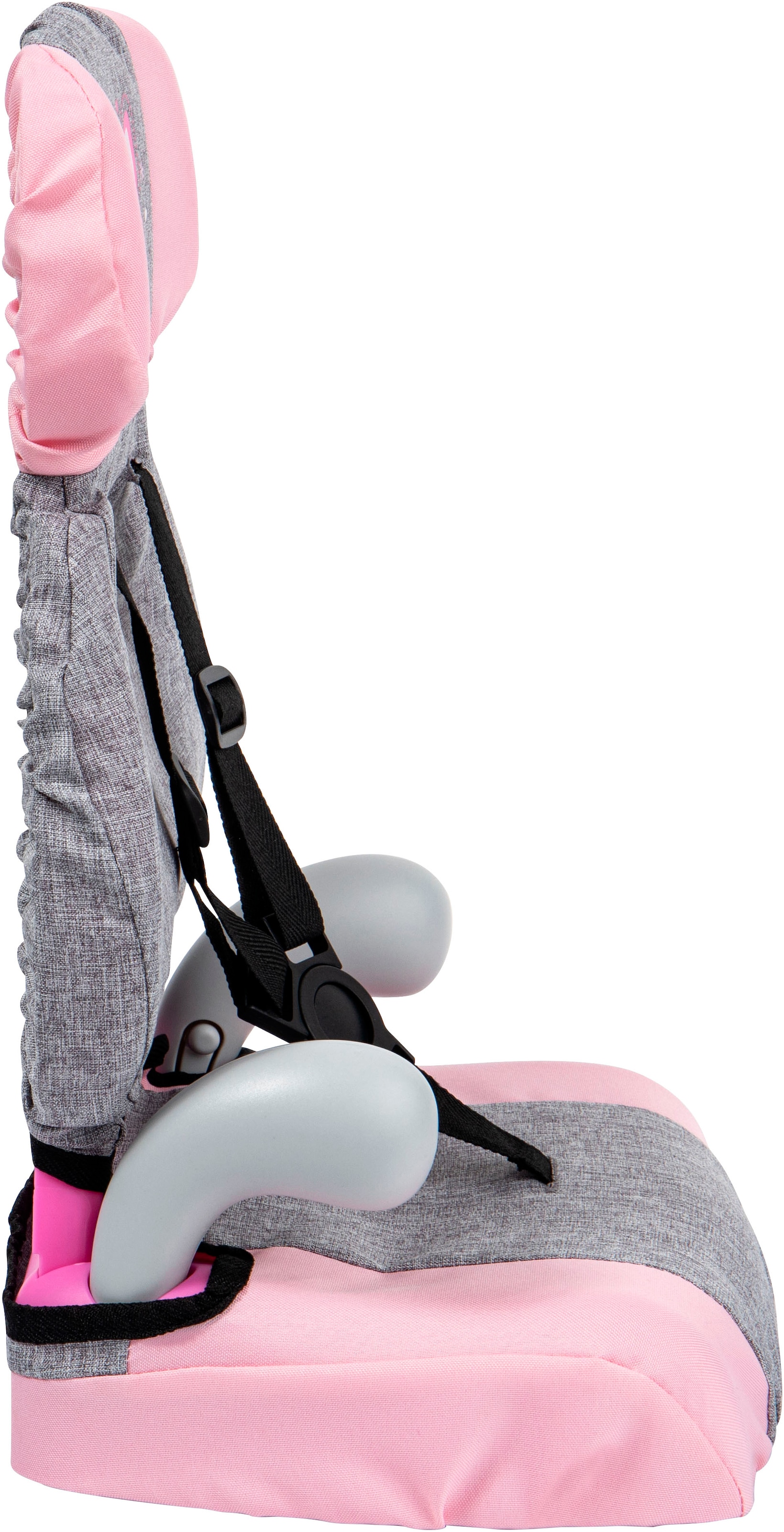 Bayer Puppen Autositz »Deluxe grau/rosa Schmetterling«