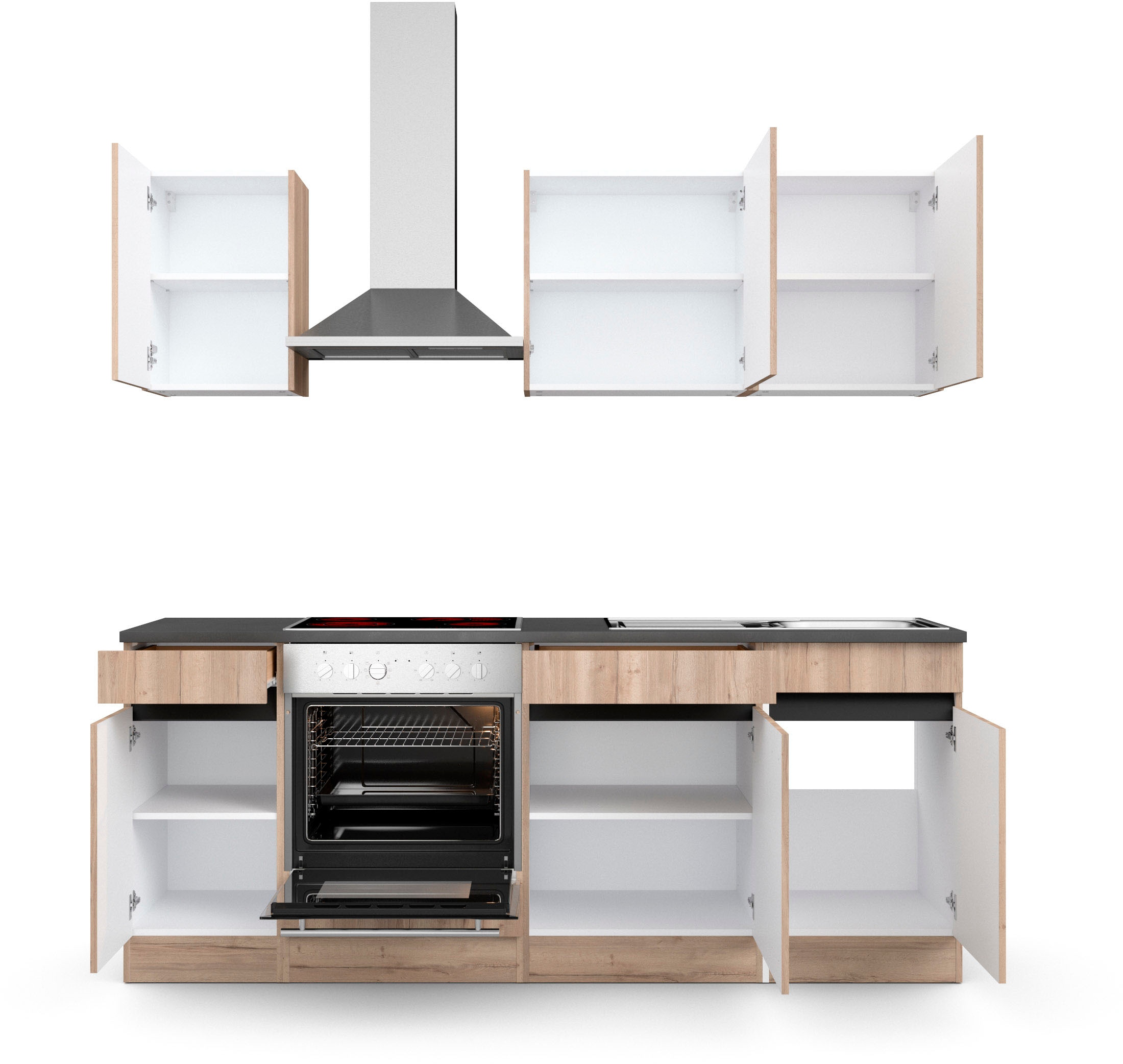 OPTIFIT Küche »Safeli«, Breite bei OTTO Hanseatic-E- Geräte cm, ohne wahlweise online oder mit 210