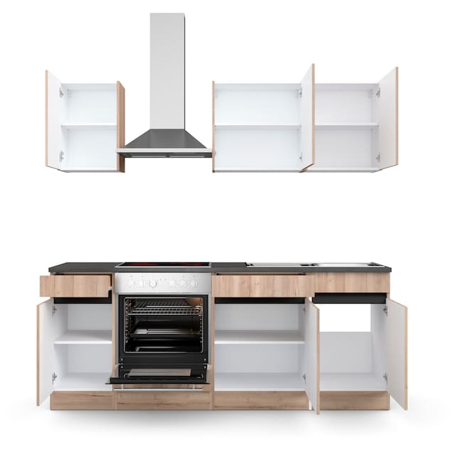 OPTIFIT Küche »Safeli«, Breite 210 cm, wahlweise mit oder ohne Hanseatic-E- Geräte online bei OTTO