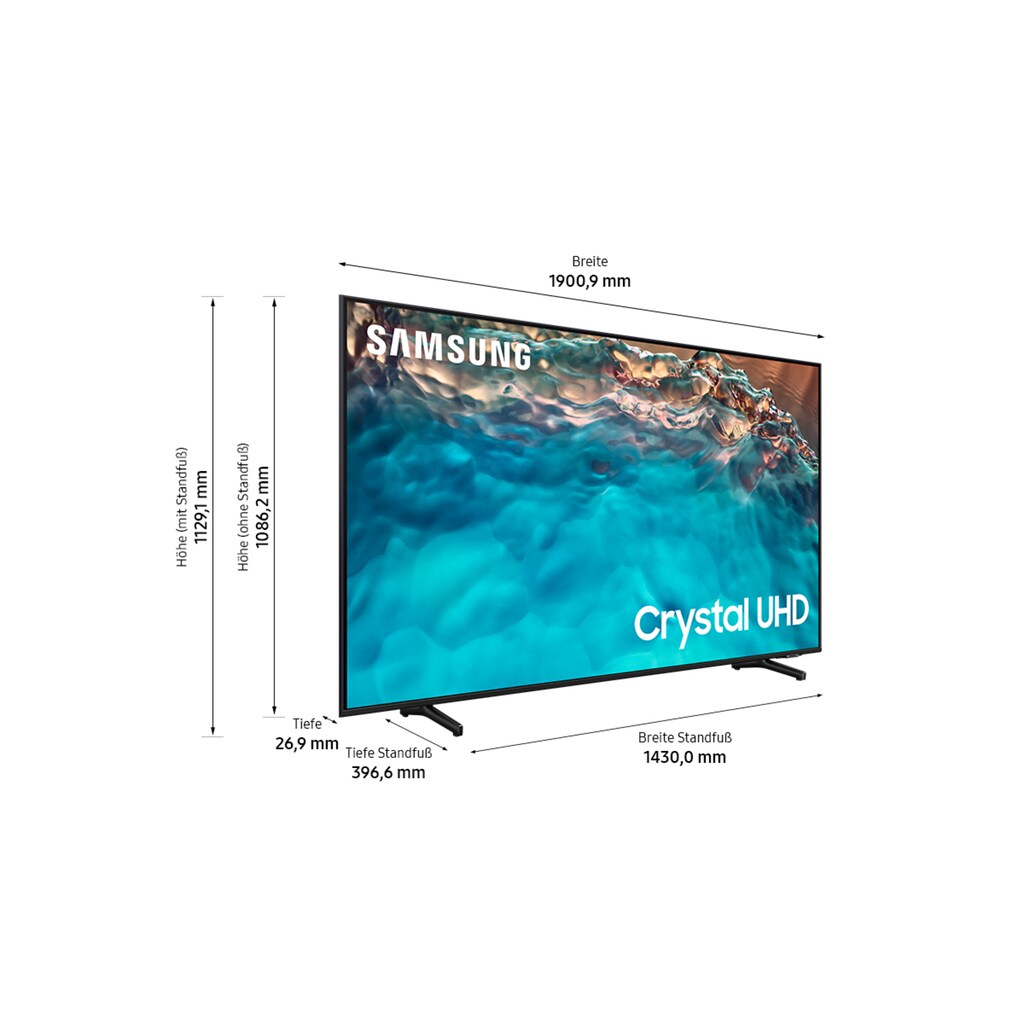 Samsung LED-Fernseher »85" Crystal UHD 4K BU8079 (2022)«, 214 cm/85 Zoll, 4K Ultra HD, Smart-TV