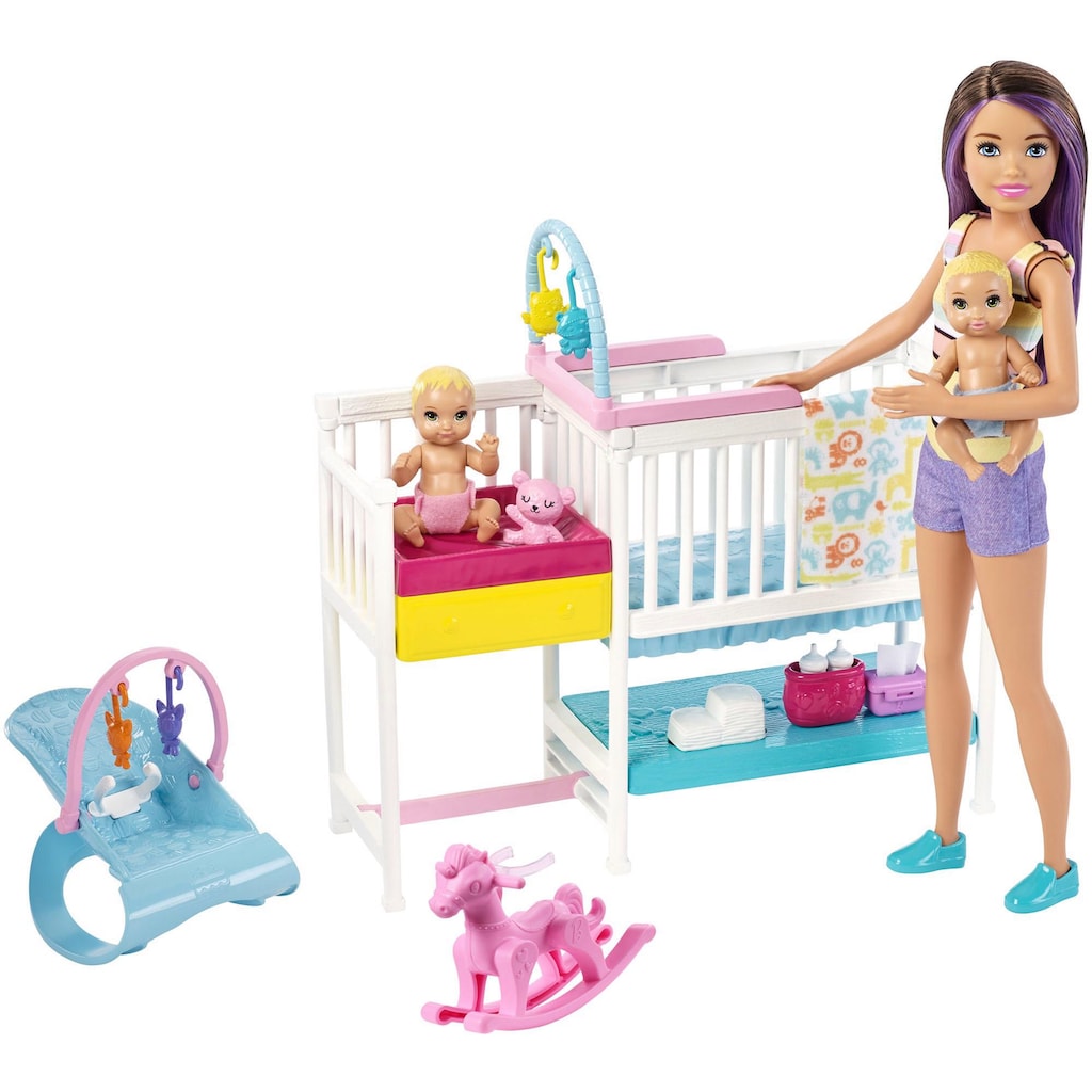 Barbie Anziehpuppe »Skipper Babysitters Kinderzimmer-Spielset«