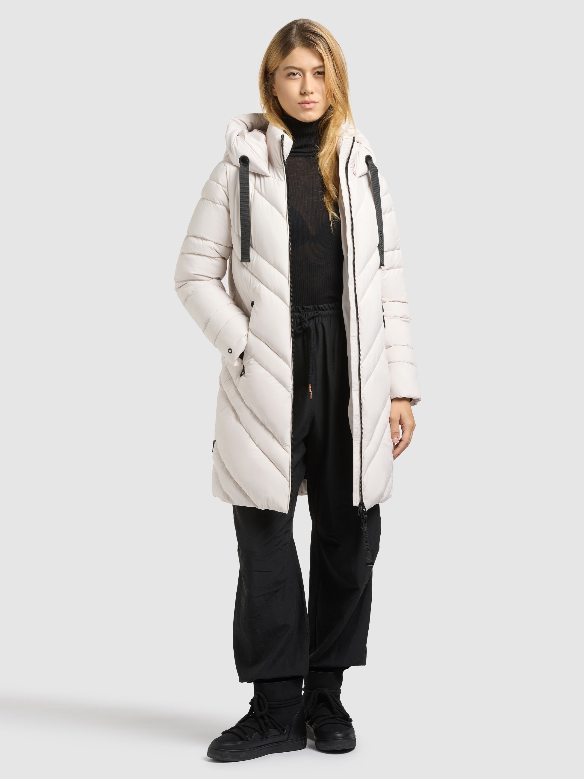 khujo Steppmantel »TABY2« Taschenbeutel mit Fleece