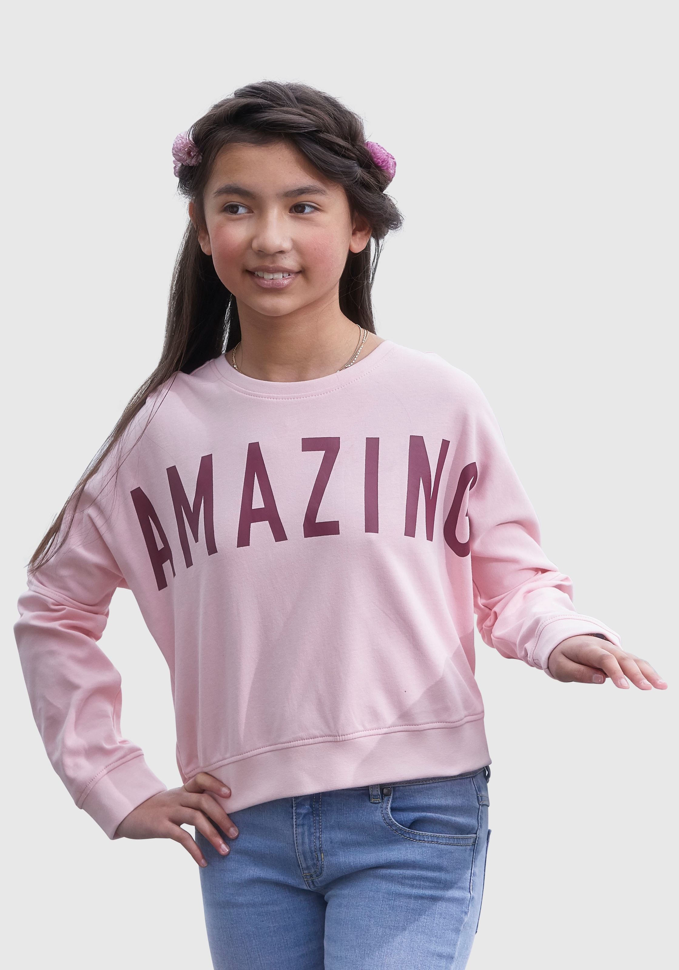 KIDSWORLD Fledermausshirt »Amazing«, in kurzer Form kaufen
