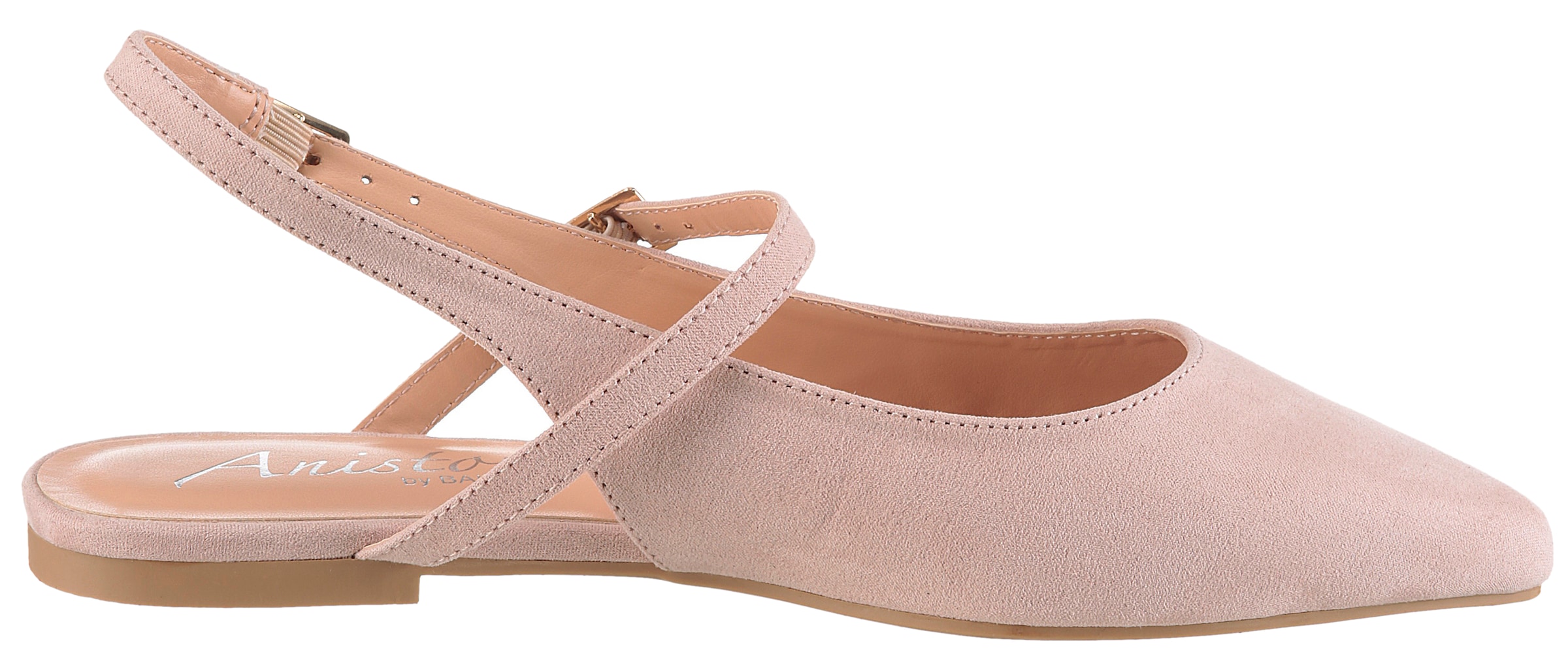Aniston SHOES Slingpumps  Flat, Sommerschuh, Riemchensandale - schmale Form